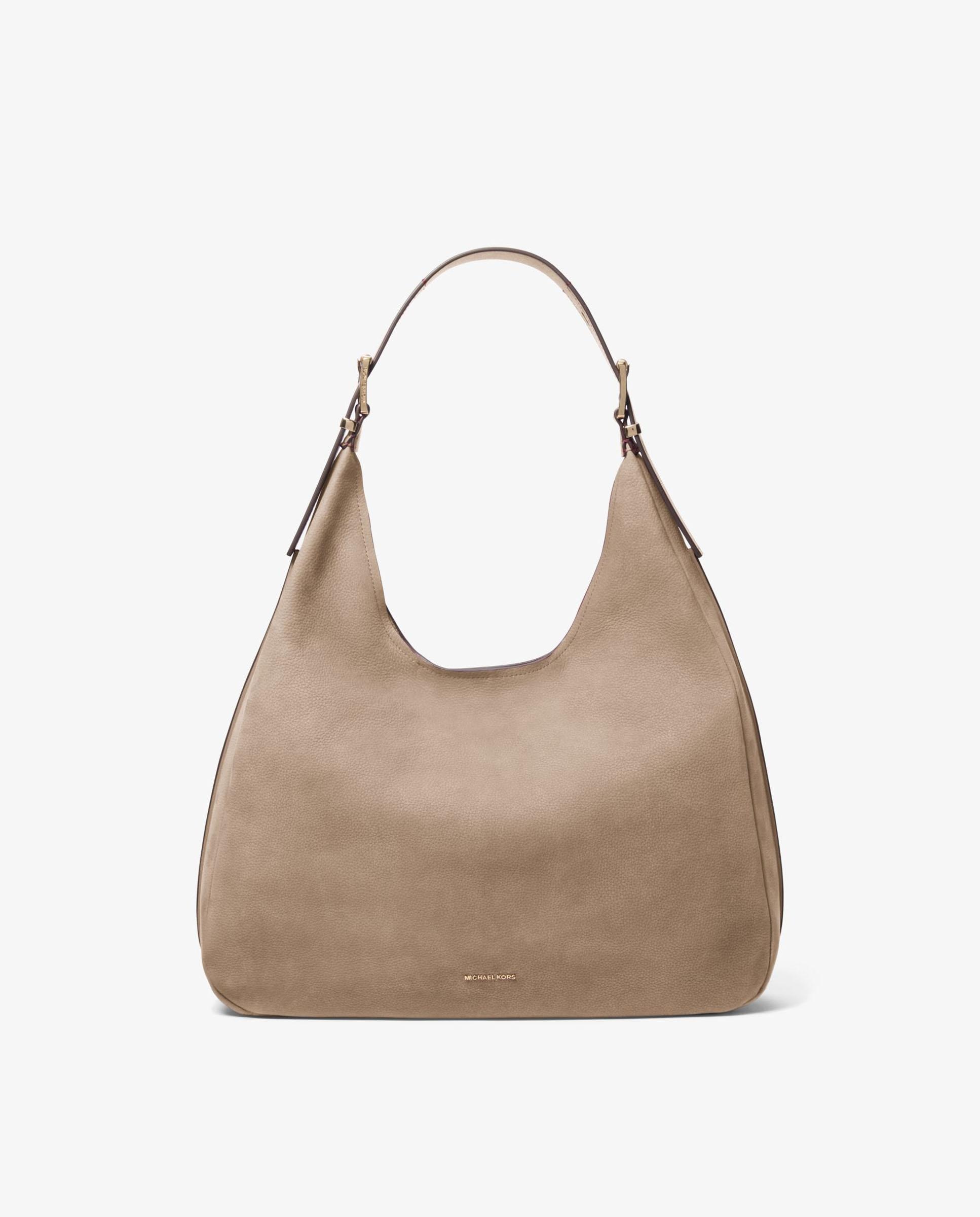 Bolso de hombro hobo nolita grande de nobuck - Michael Michael Kors - Beige Beige-1