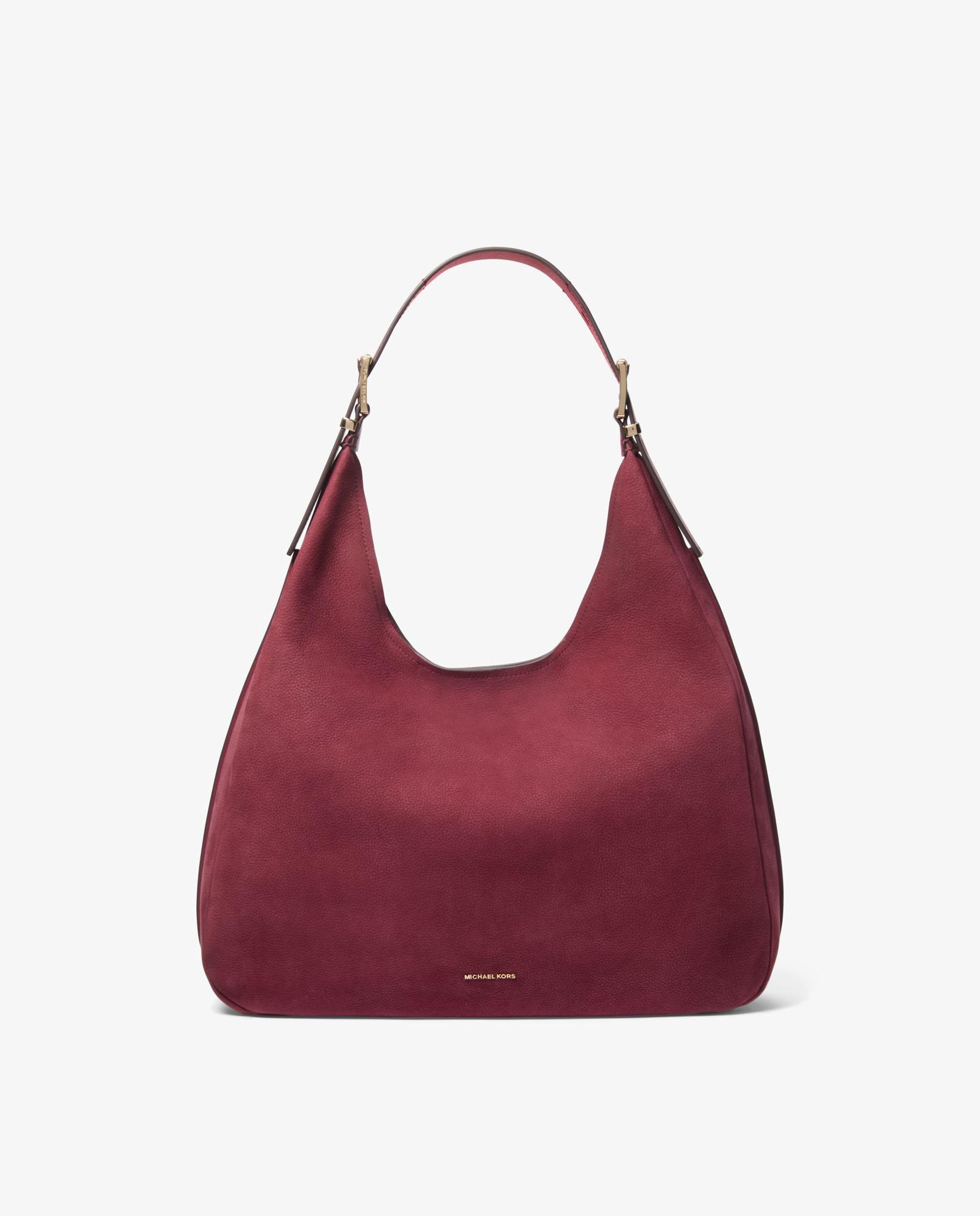 Imagen 1 de Bolso de hombro hobo nolita grande de nobuck Granate