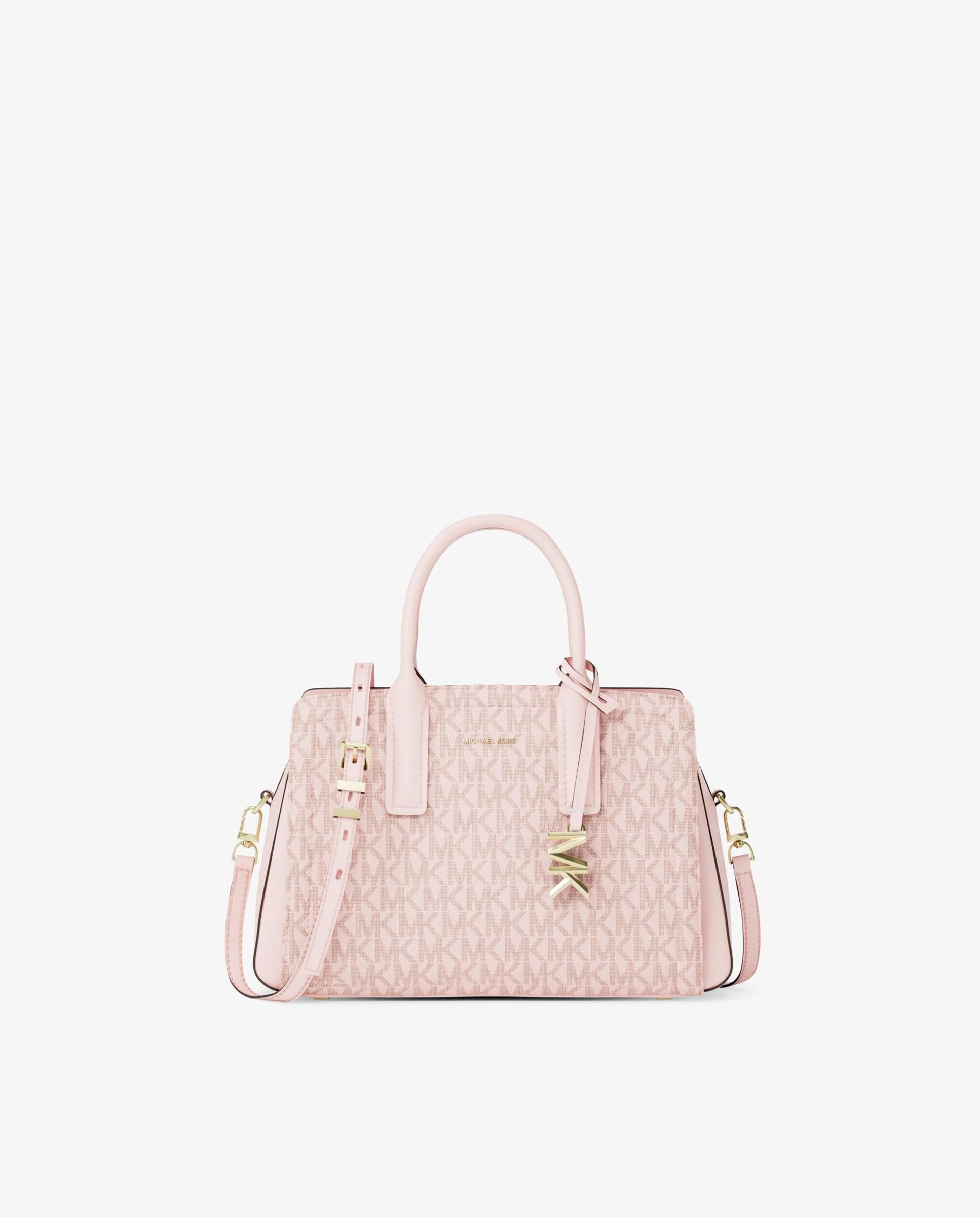 Bolso de mano satchel Laila convertible a bandolera - Michael Michael Kors - Rosa claro Rosa claro-1