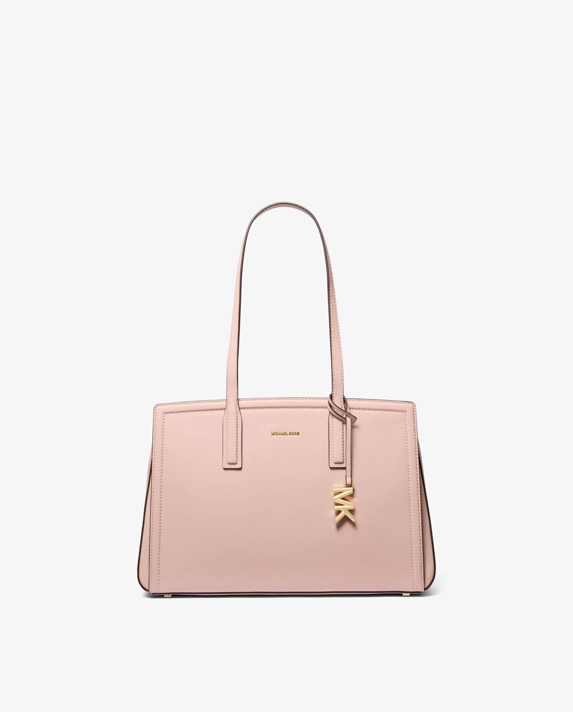 Bolso de hombro tote Laila de piel - Michael Michael Kors - Rosa claro Rosa claro-1
