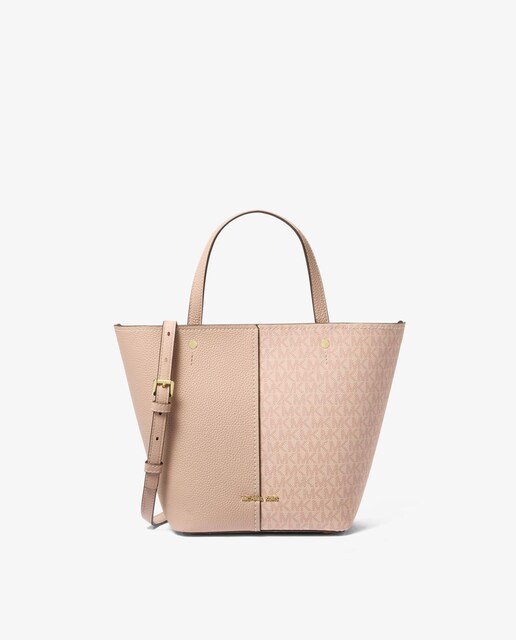 Imagen 0 de Bolso de mano con estampado de logotipos convertible en bandolera