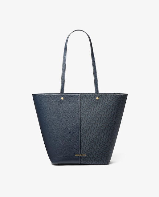 Imagen 0 de Bolso de hombro tote con estampado de logotipos