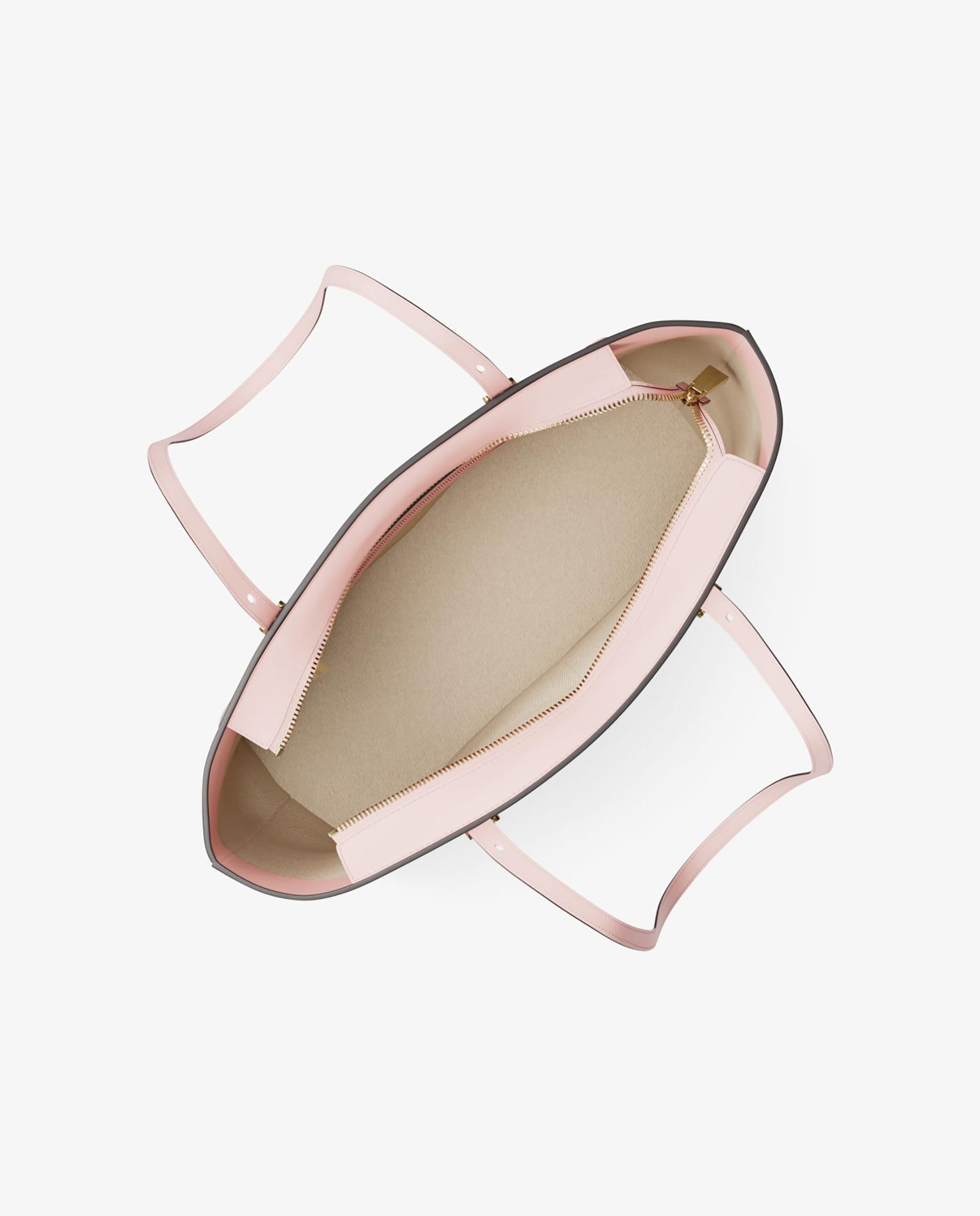 Bolso shopper tote quinn mediano de piel con logotipo - Michael Michael Kors - Rosa claro Rosa claro-4