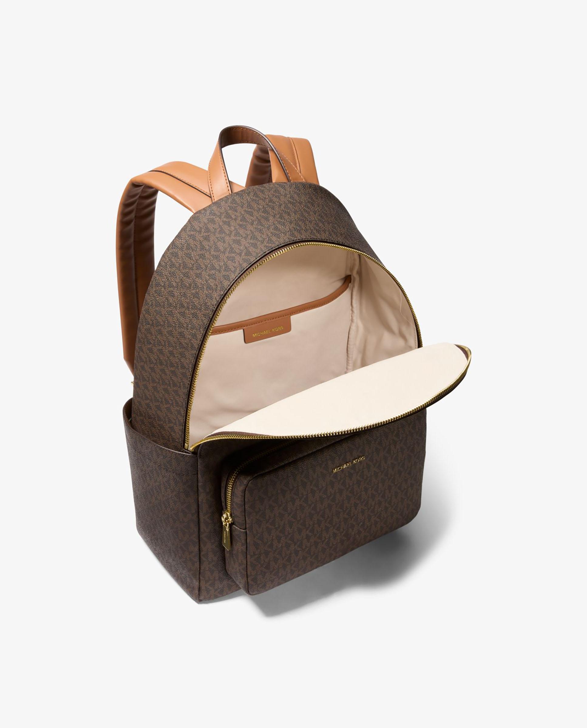 Mochila tanner grande con logotipo - Michael Michael Kors - Marrón Marrón-2