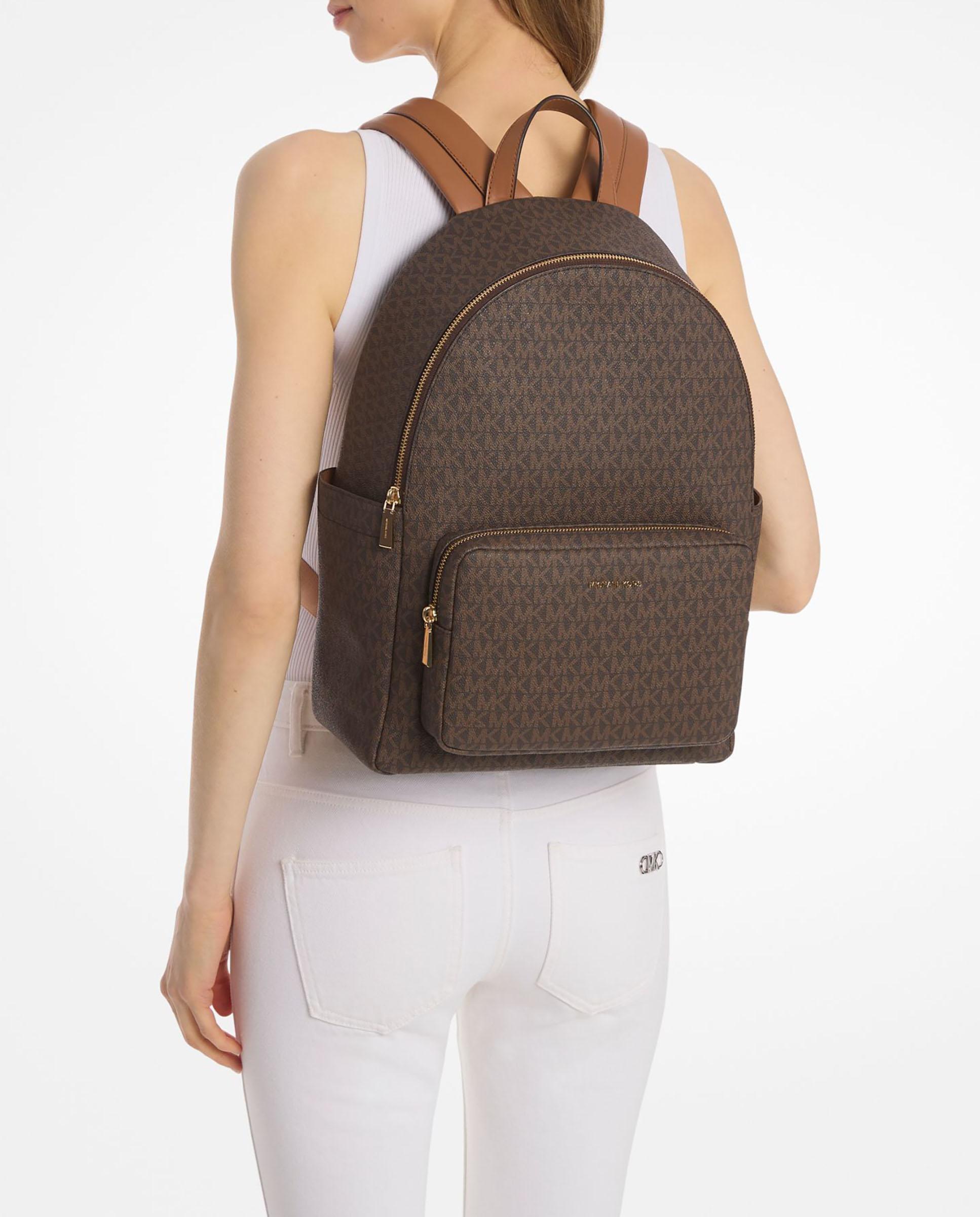Mochila tanner grande con logotipo - Michael Michael Kors - Marrón Marrón-3