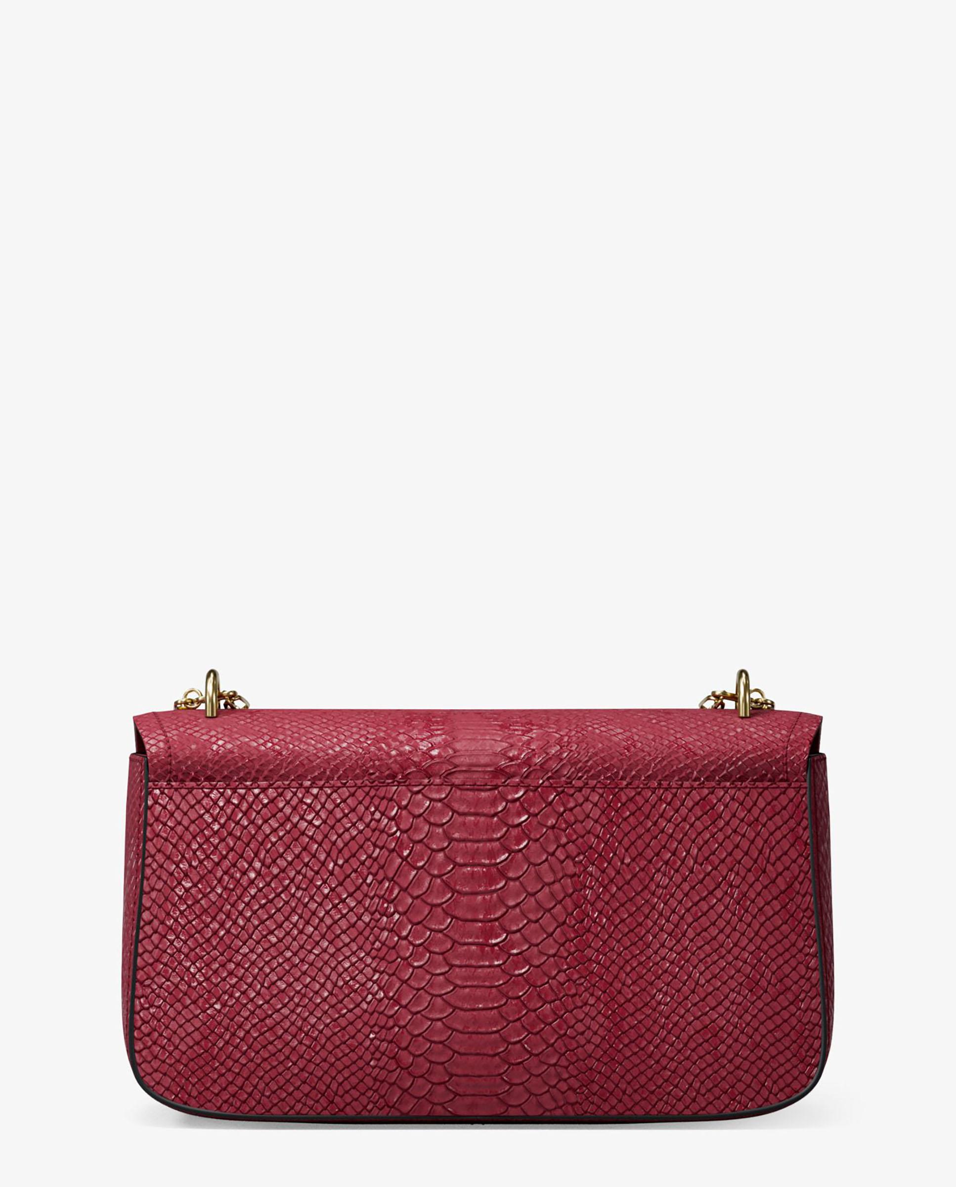 Michael Michael Kors - Bolso de hombro tribeca grande de piel con motivo de serpiente en relieve.