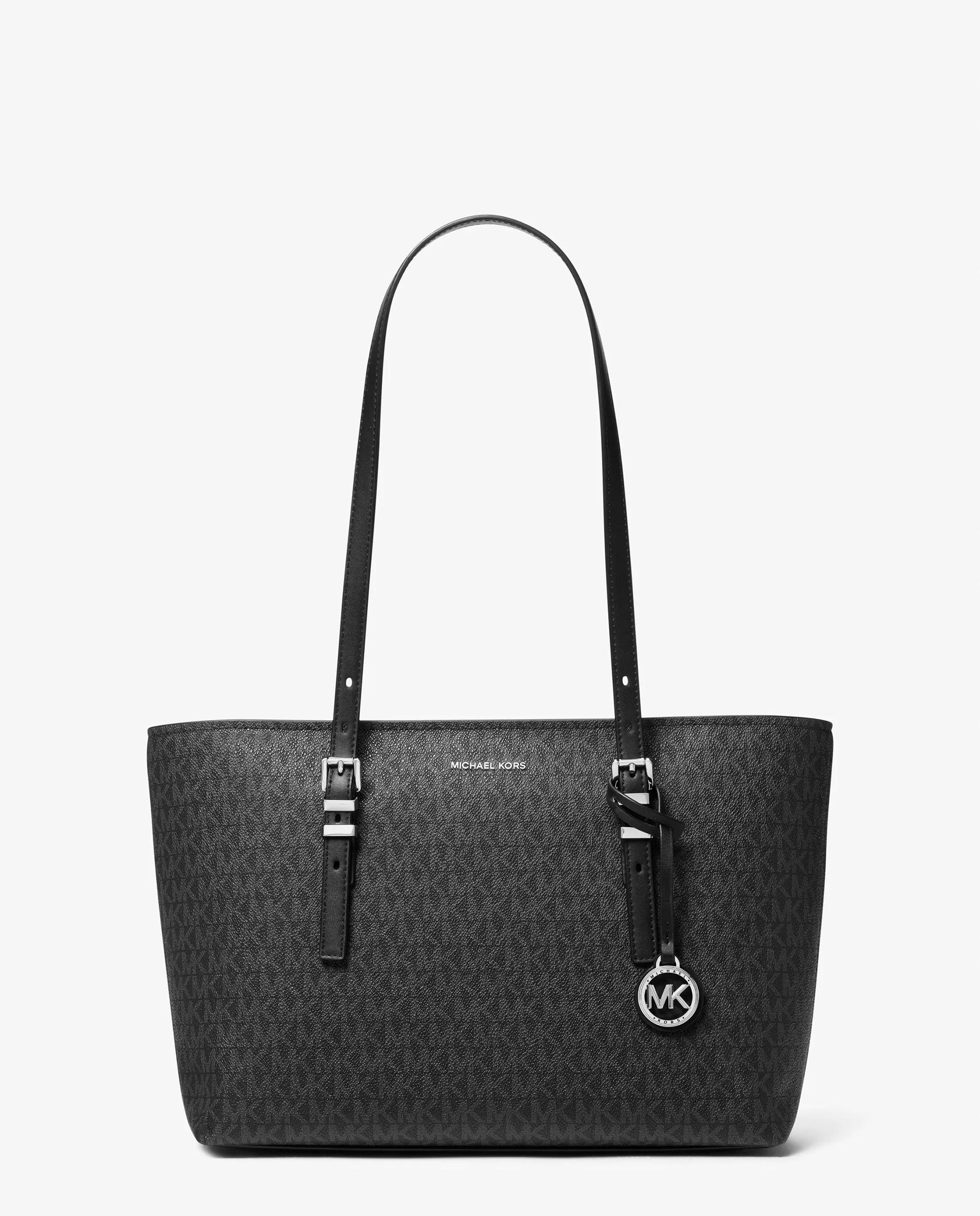 Bolso shopper tote quinn mediano con logotipo - Michael Michael Kors - Negro Negro-1