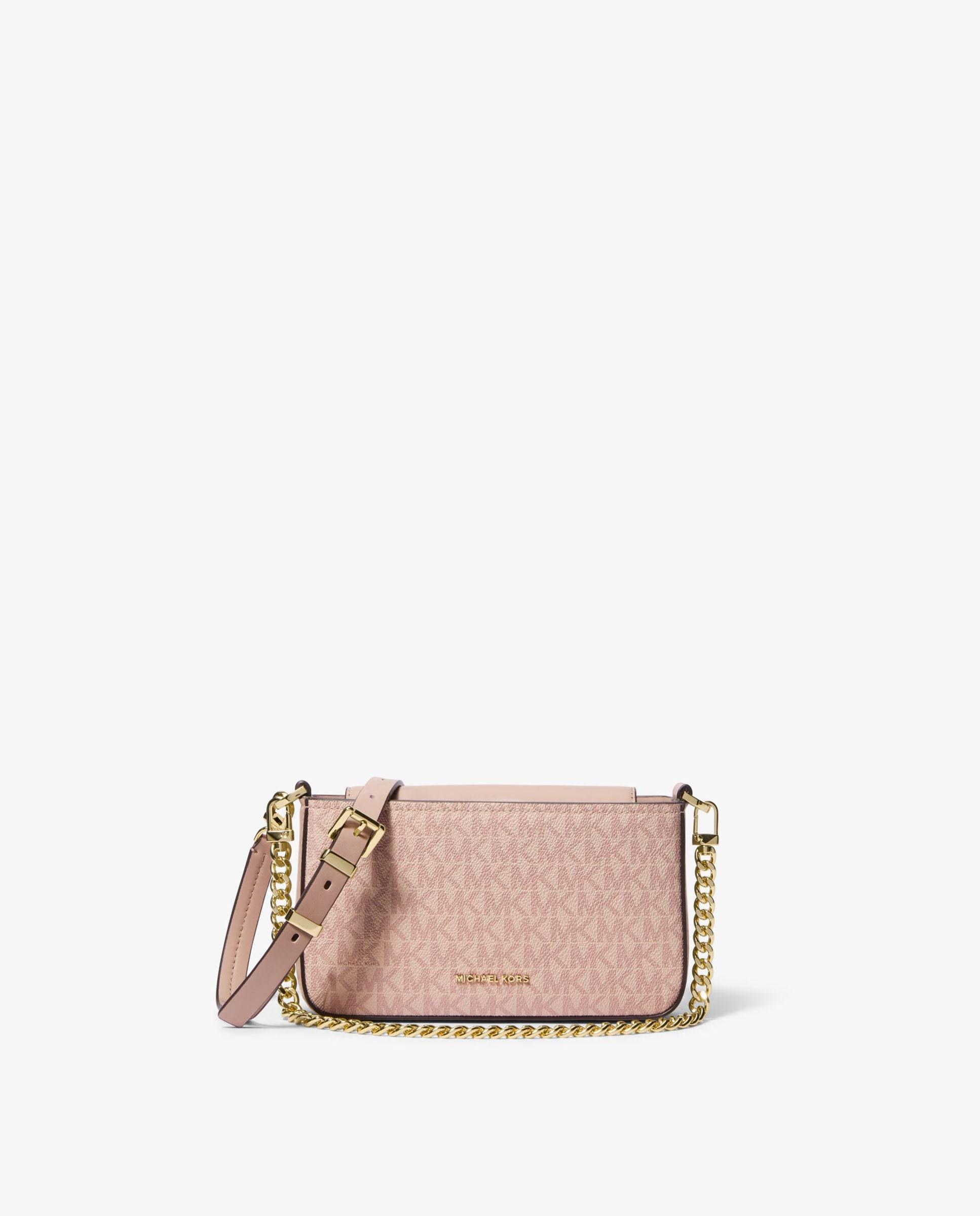 Bandolera de mujer transformable bryant pequeña con logotipo - Michael Michael Kors - Rosa claro Rosa claro-1
