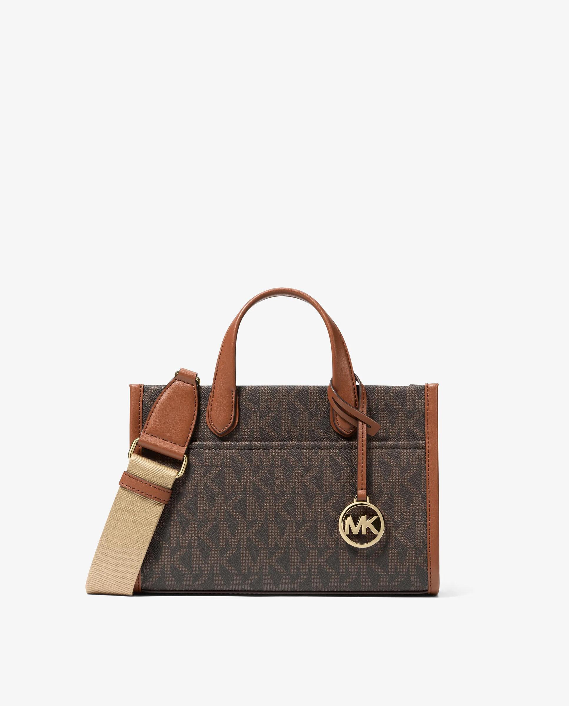 Imagen 0 de Bandolera de mujer messenger gigi pequeña con logotipo Marrón oscuro
