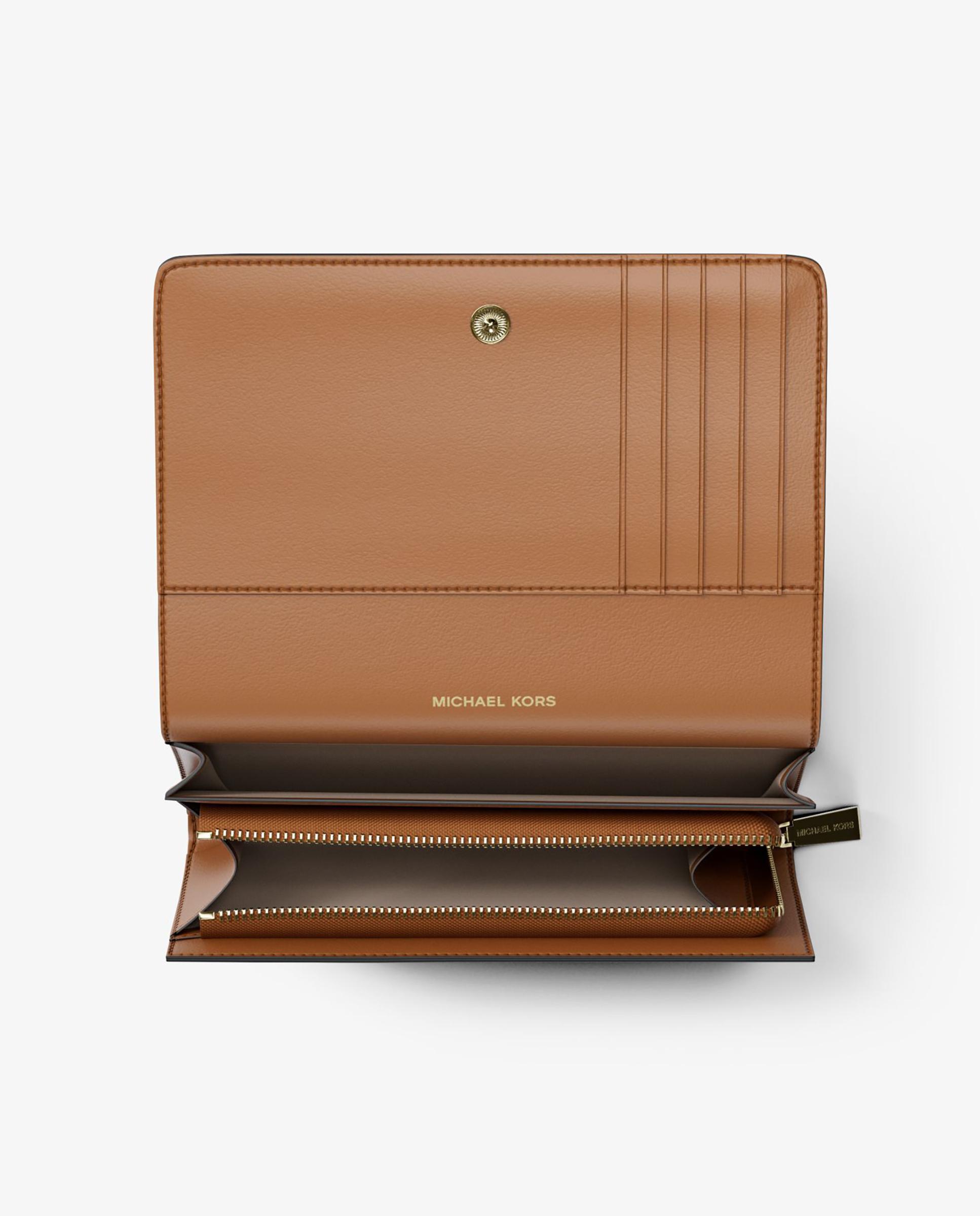 Cartera de mujer jet set grande con logotipo - Michael Michael Kors - Marrón oscuro Marrón oscuro-3