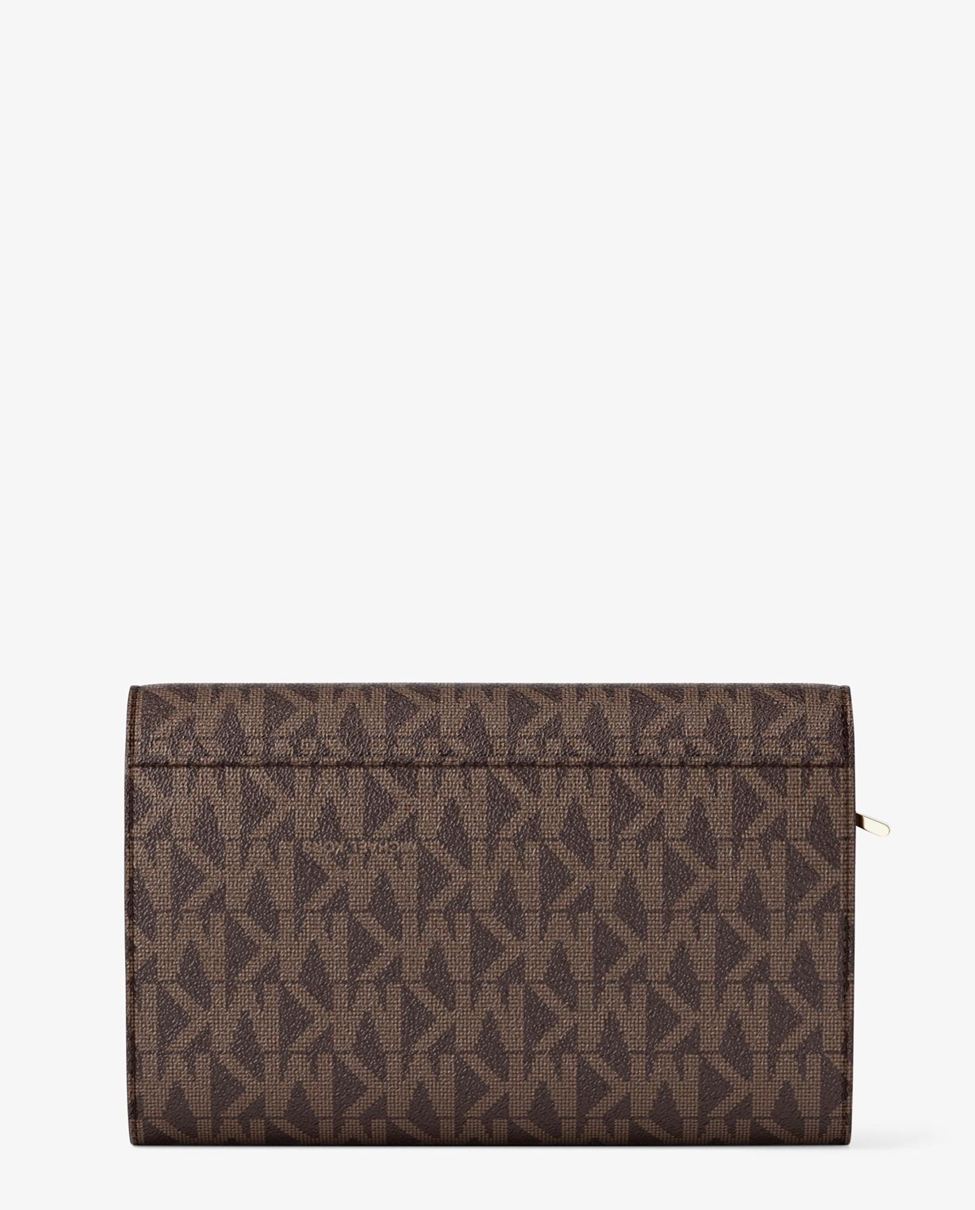 Cartera de mujer jet set grande con logotipo - Michael Michael Kors - Marrón oscuro Marrón oscuro-2