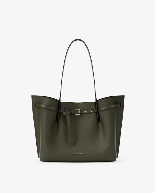 Imagen 0 de Bolso de hombro tote Emilia grande de piel