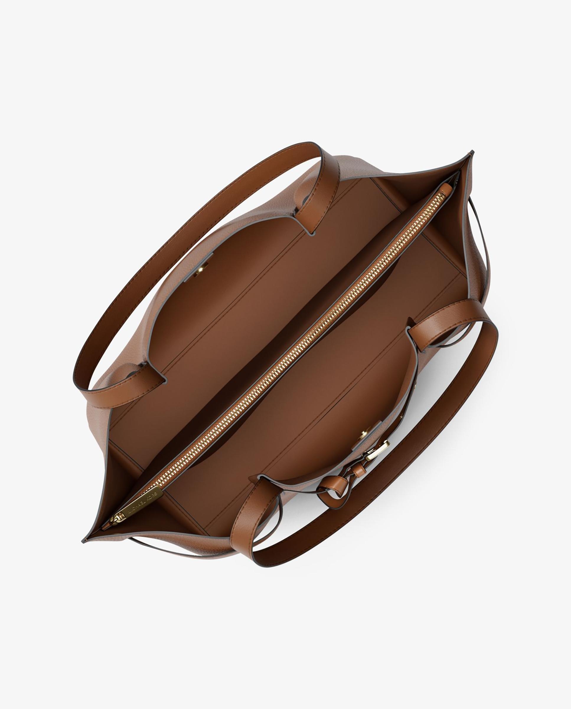 Bolso shopper tote emilia grande de piel granulada - Michael Michael Kors - Canela Canela-4