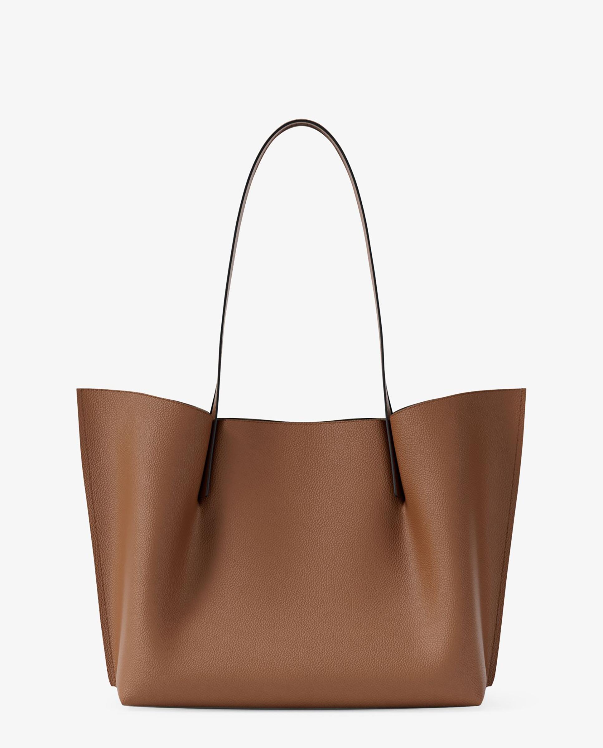 Bolso shopper tote emilia grande de piel granulada - Michael Michael Kors - Canela Canela-3