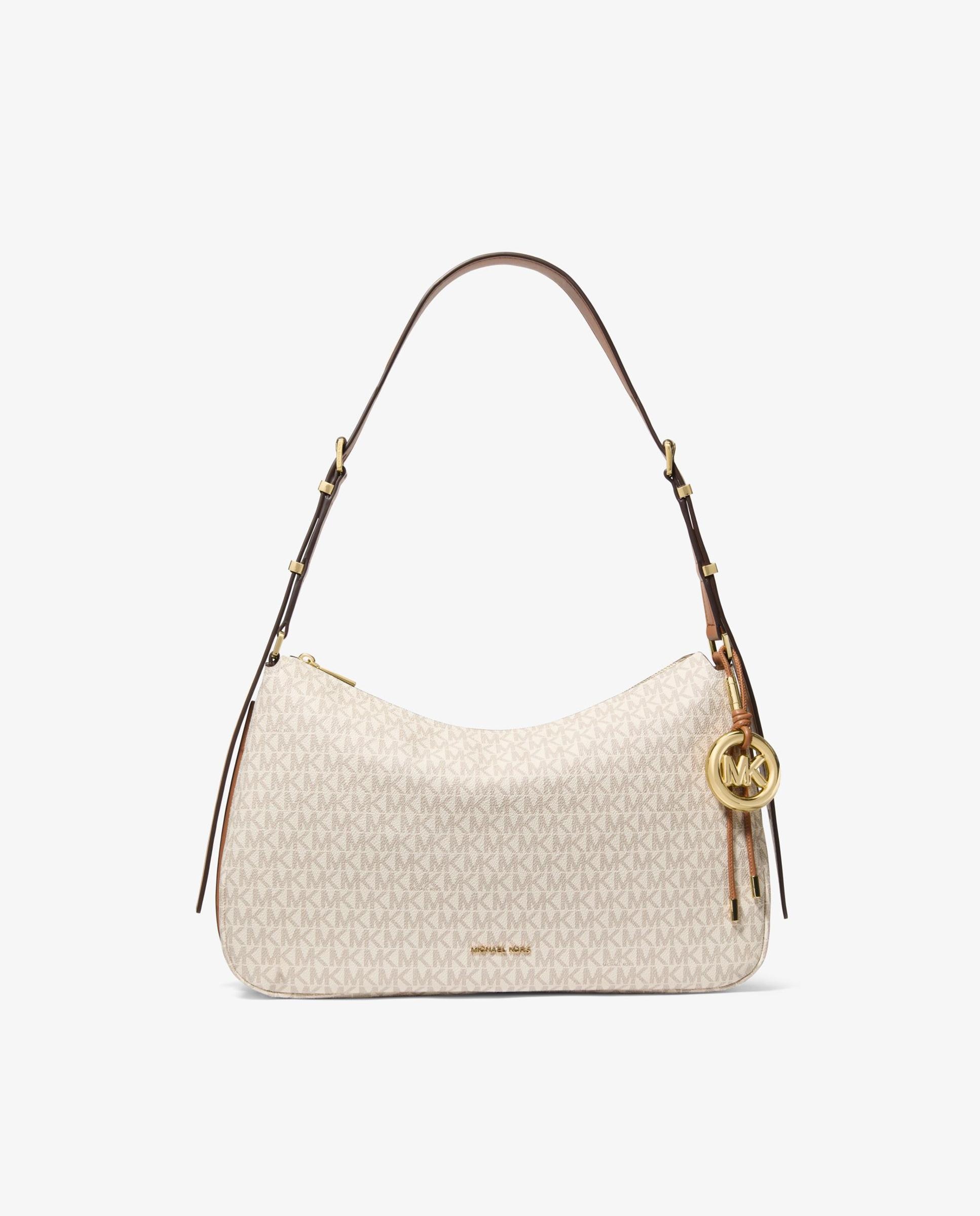 Bandolera de mujer nolita mediana con logotipo - Michael Michael Kors - Crema Crema-1