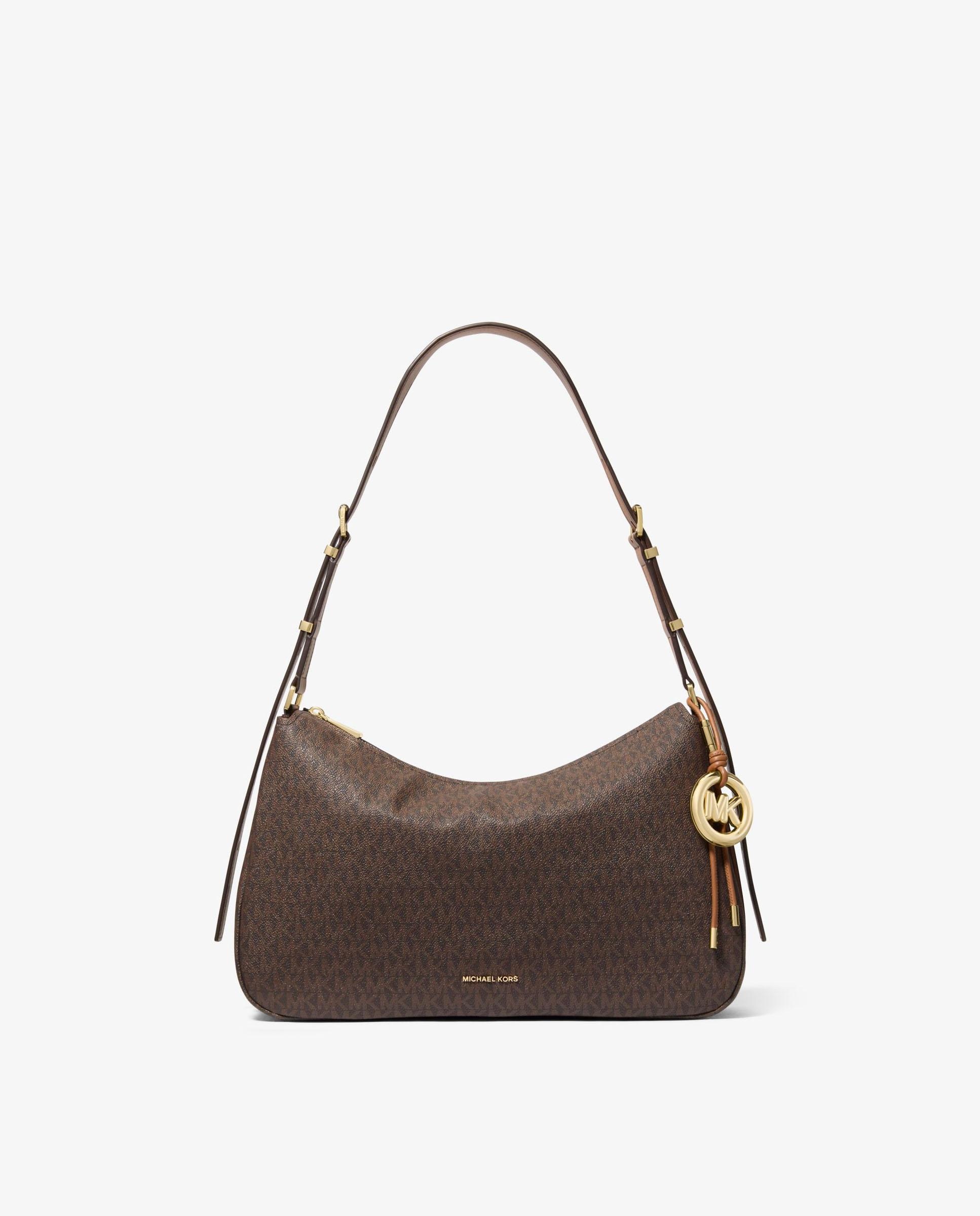 Bandolera de mujer nolita mediana con logotipo - Michael Michael Kors - Marrón oscuro Marrón oscuro-1
