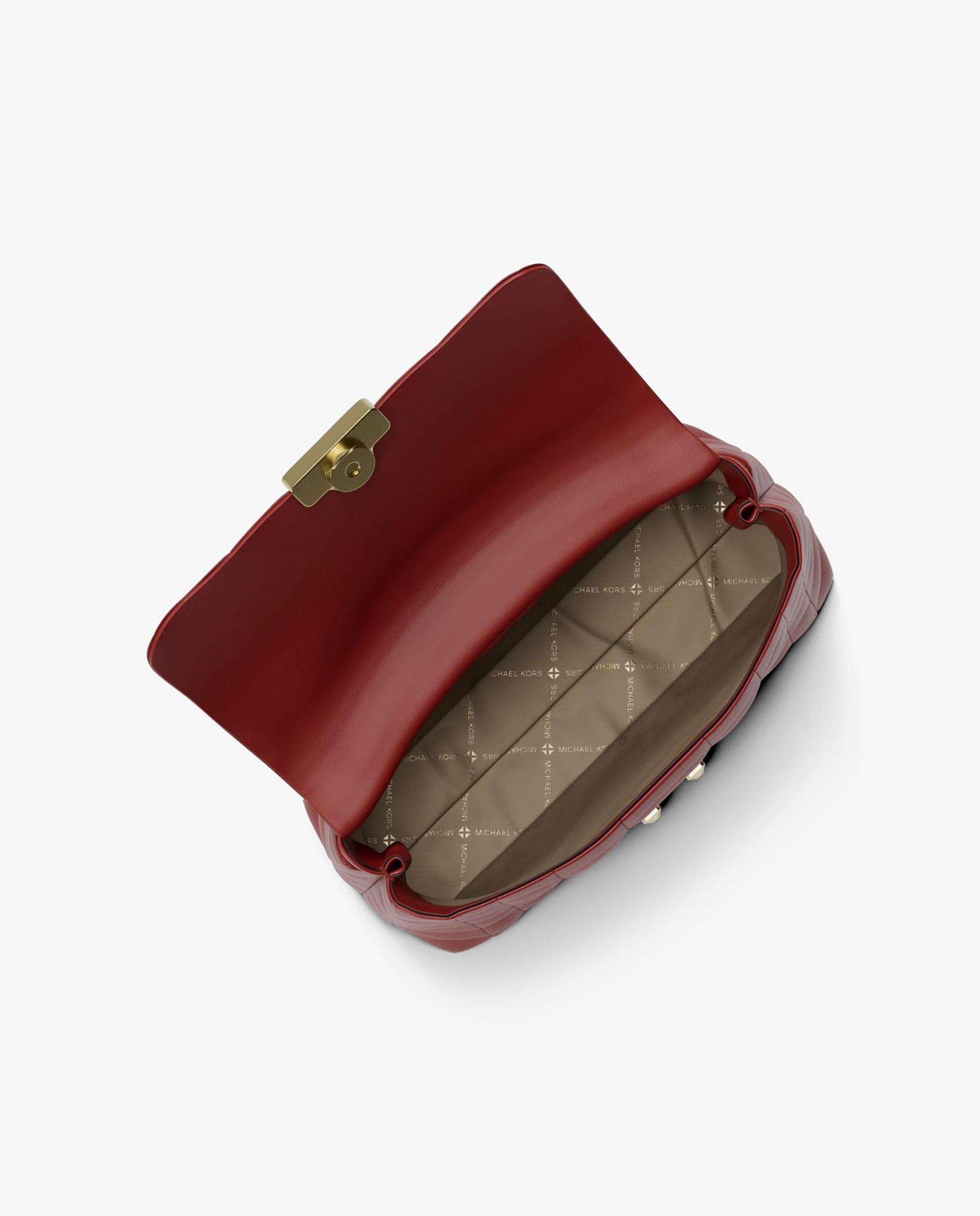 Bandolera de mujer satchel tribeca mediana de piel acolchada - Michael Michael Kors - Caldera Caldera-4