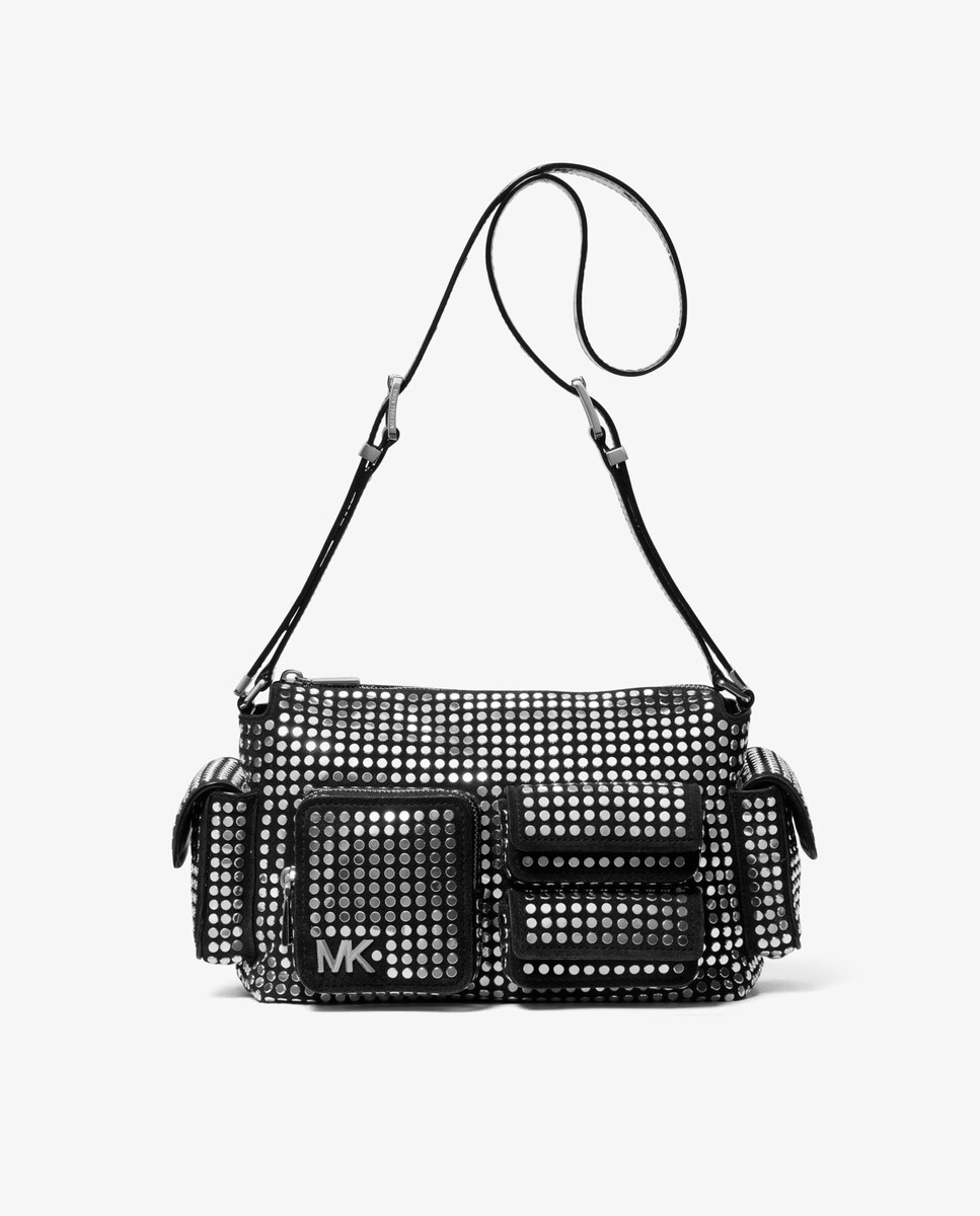 Bandolera de mujer Dakota mediana de ante con tachuelas · Michael