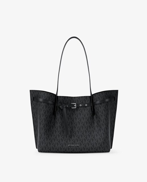 Imagen 0 de Bolso de hombro tote Emilia grande con logotipo