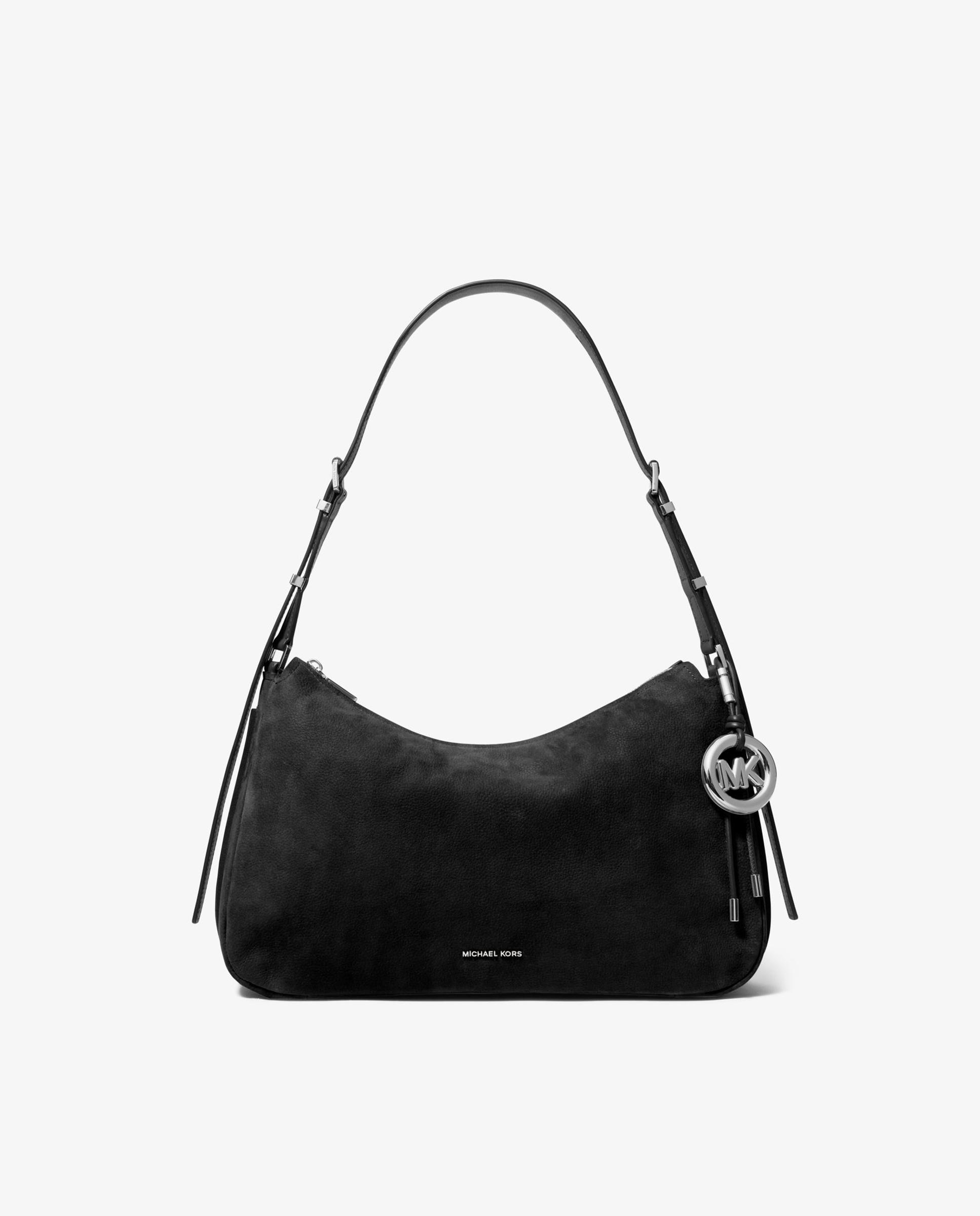 Bolso de hombro nolita mediano de nobuck - Michael Michael Kors - Negro Negro-1