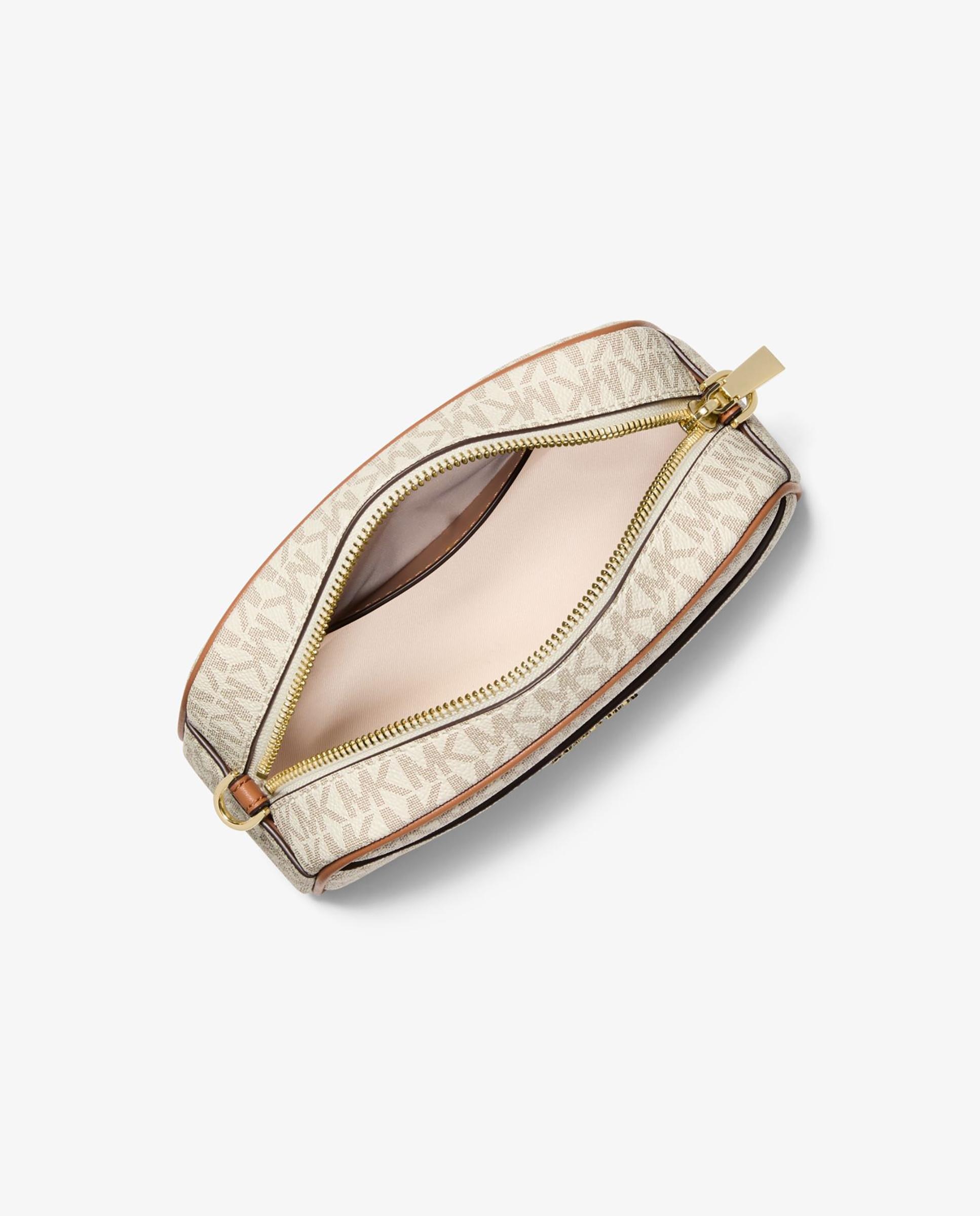 Bandolera de mujer jet set pequeña con logotipo - Michael Michael Kors - Crema Crema-3