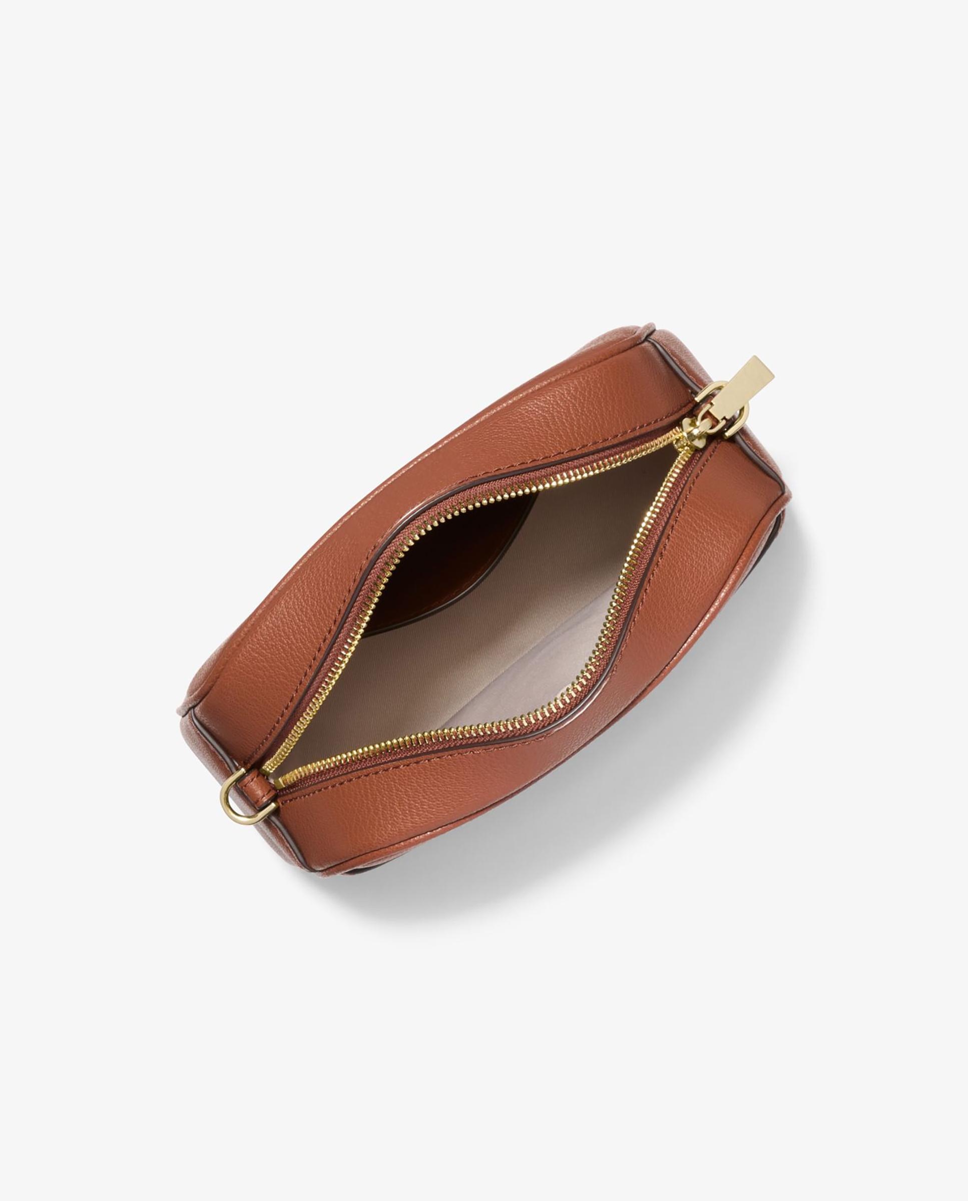 Bandolera de mujer para cámara jet set pequeña de piel - Michael Michael Kors - Marrón Marrón-2