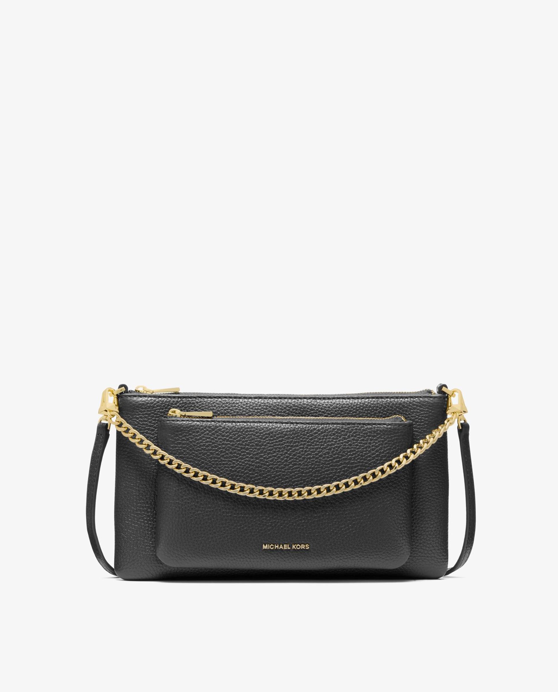 Bandolera de mujer jet set mediana transformable de piel granulada - Michael Michael Kors - Negro Negro-1