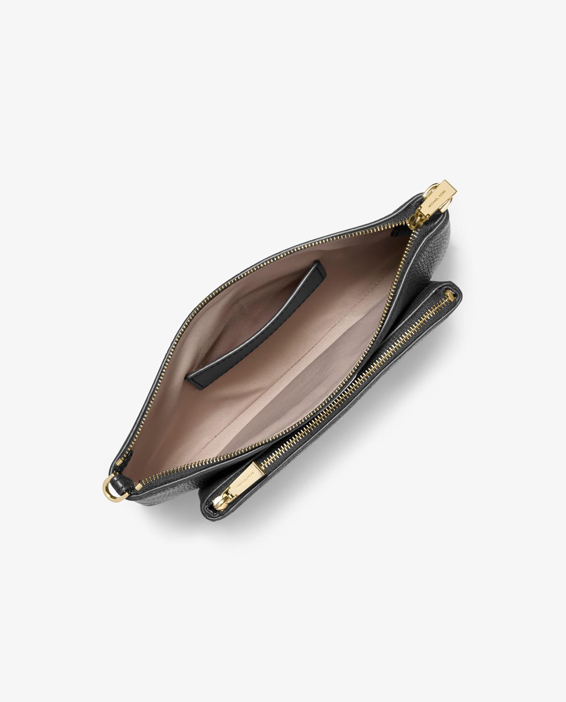 Bandolera de mujer jet set mediana transformable de piel granulada - Michael Michael Kors - Negro Negro-3