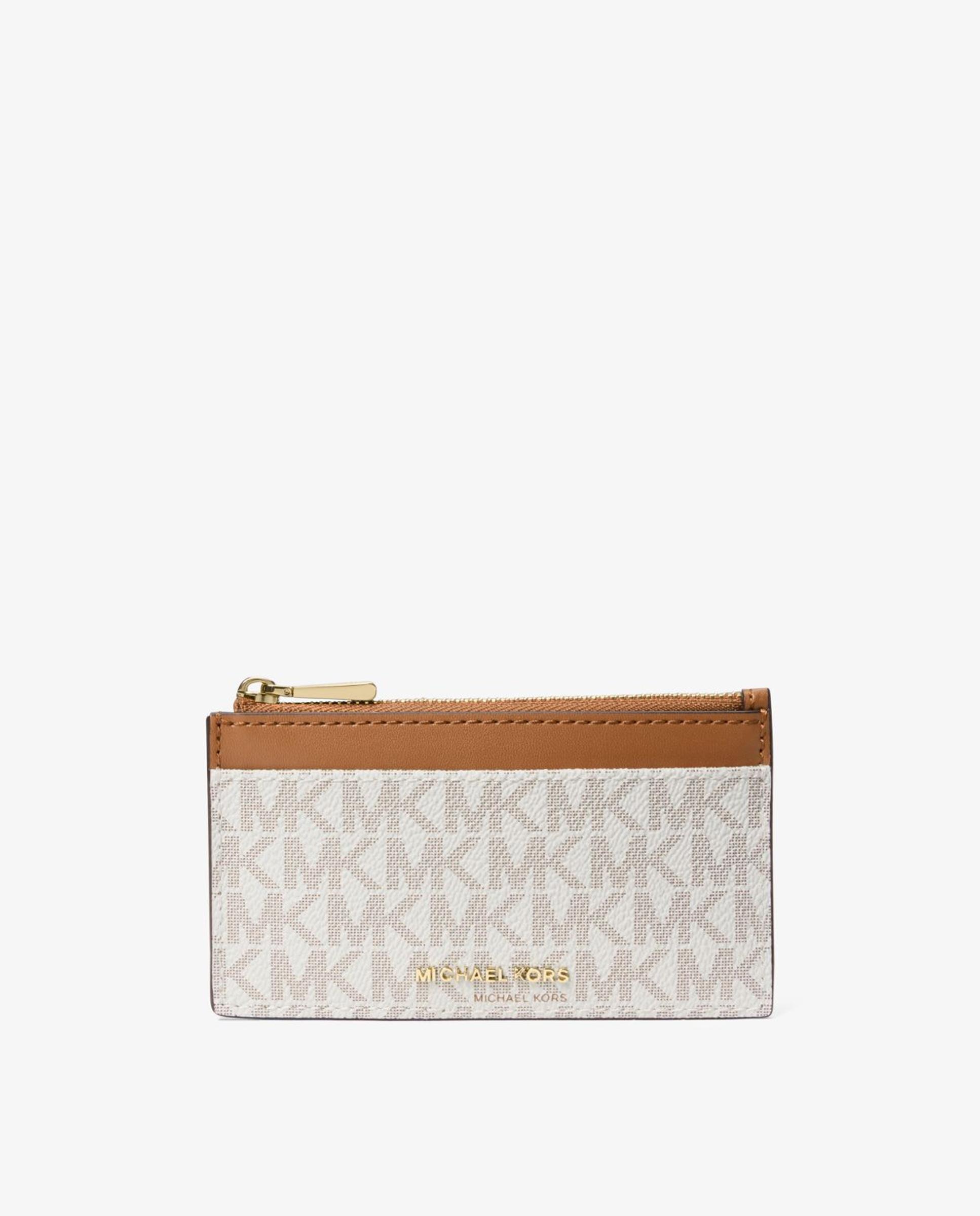 Tarjetero de mujer jet set pequeño con logotipo - Michael Michael Kors - Marfil Marfil-1