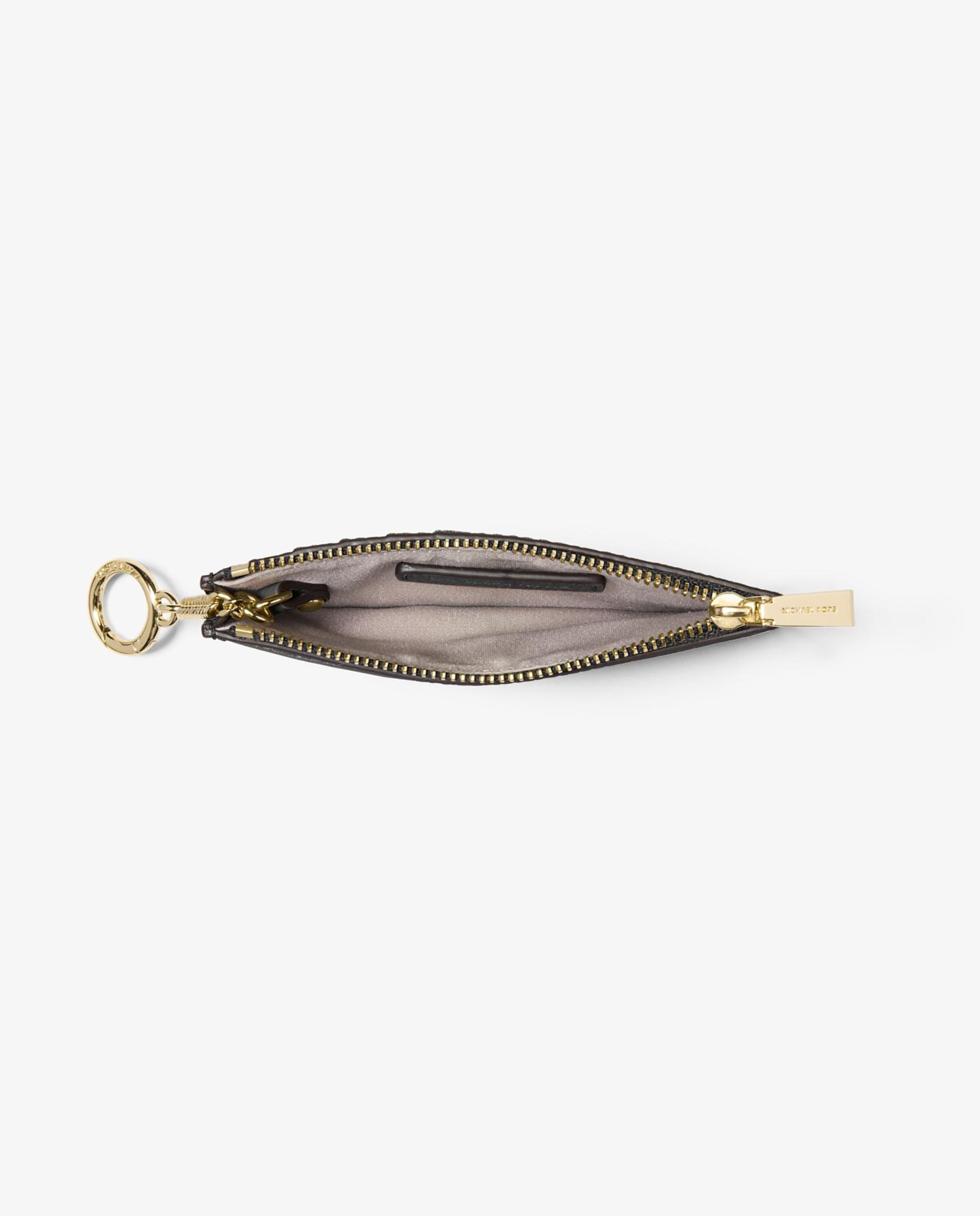 Tarjetero de mujer jet set pequeño de piel granulada - Michael Michael Kors - Negro Negro-2