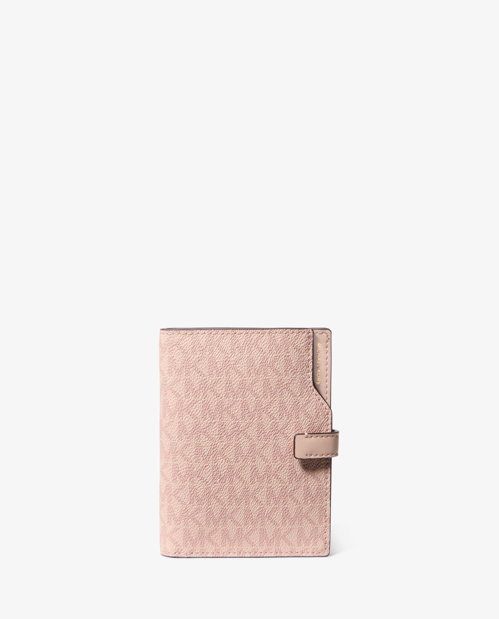 Cartera de mujer para pasaporte jet set con logotipo - Michael Michael Kors - Rosa claro Rosa claro-1
