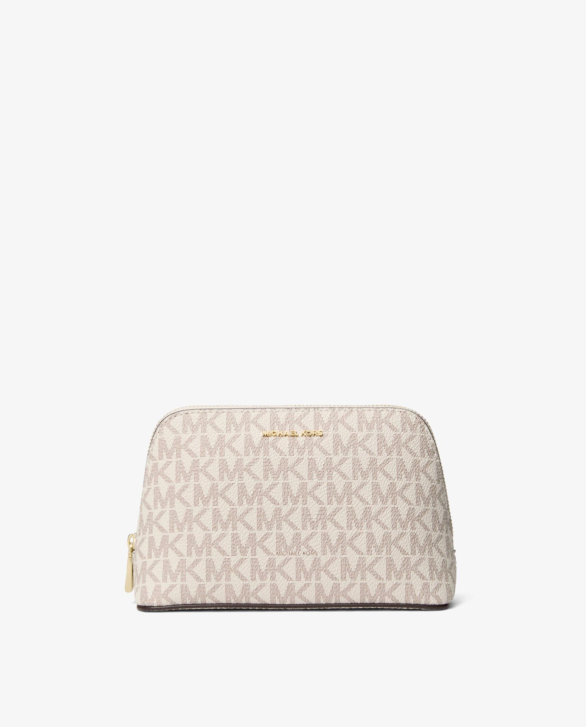 Neceser de viaje jet set pequeño con logotipo - Michael Michael Kors - Marfil Marfil-1