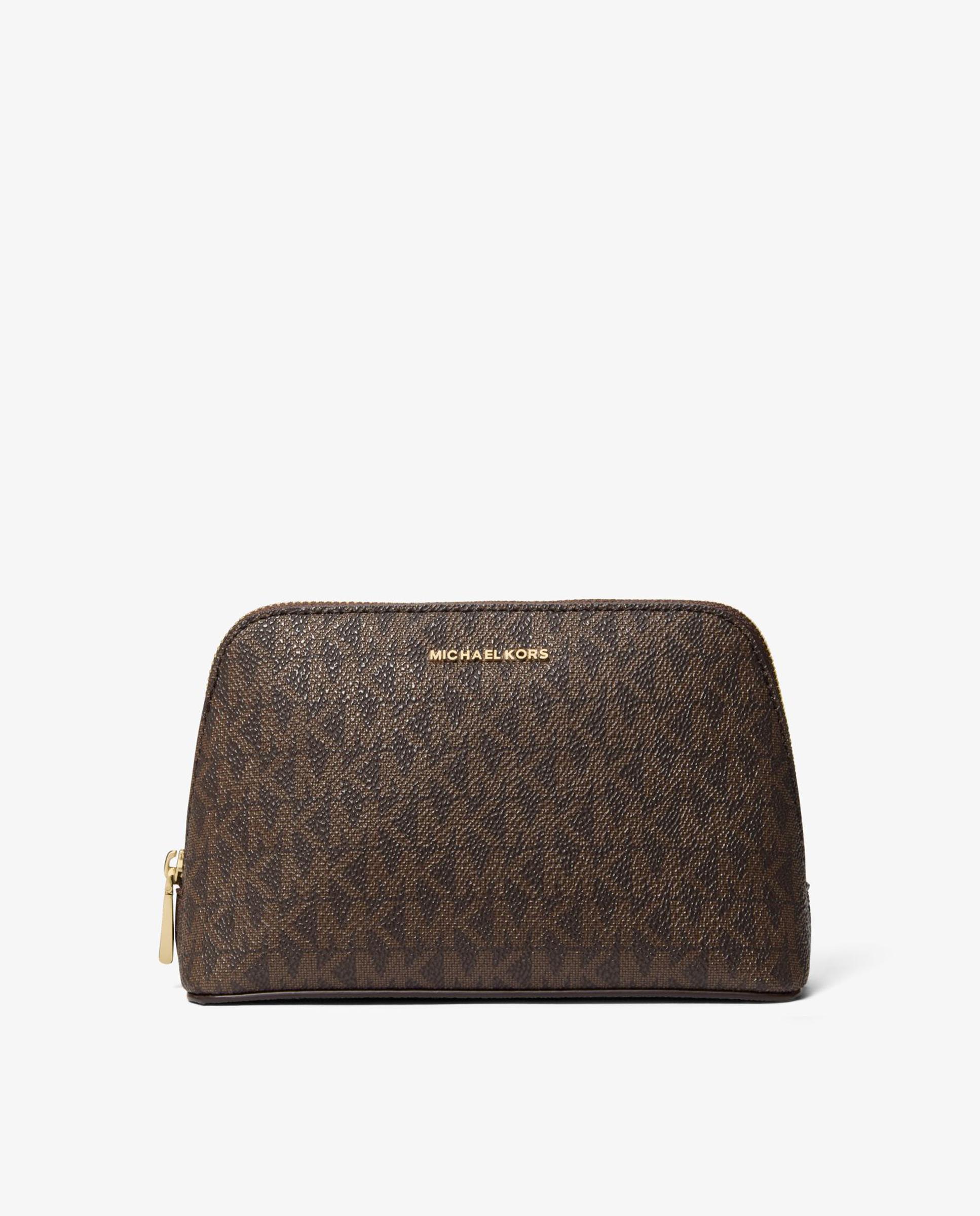Neceser de viaje jet set pequeño con logotipo - Michael Michael Kors - Marrón oscuro Marrón oscuro-1