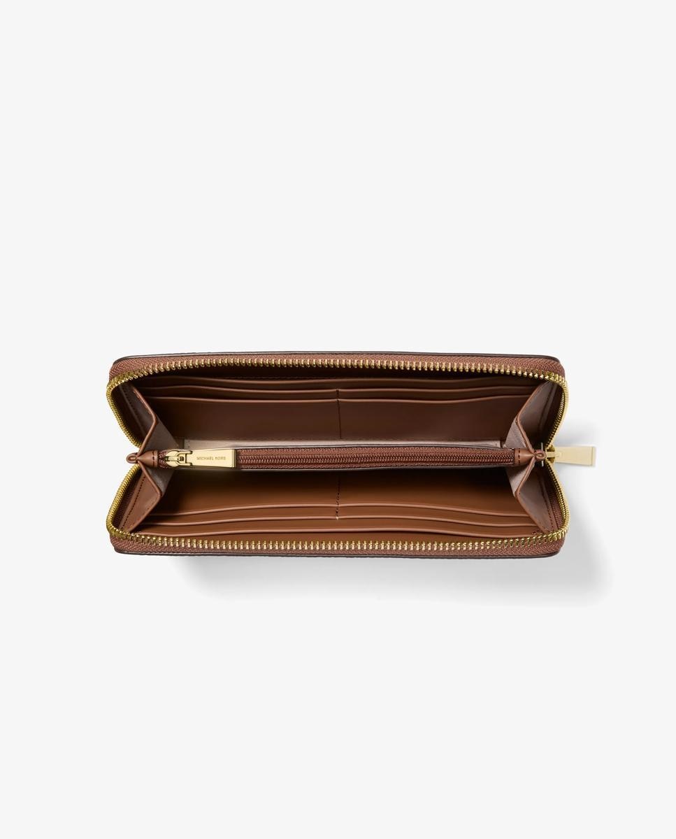 Cartera de mujer jet set grande de piel granulada - Michael Michael Kors - Marrón Marrón-3
