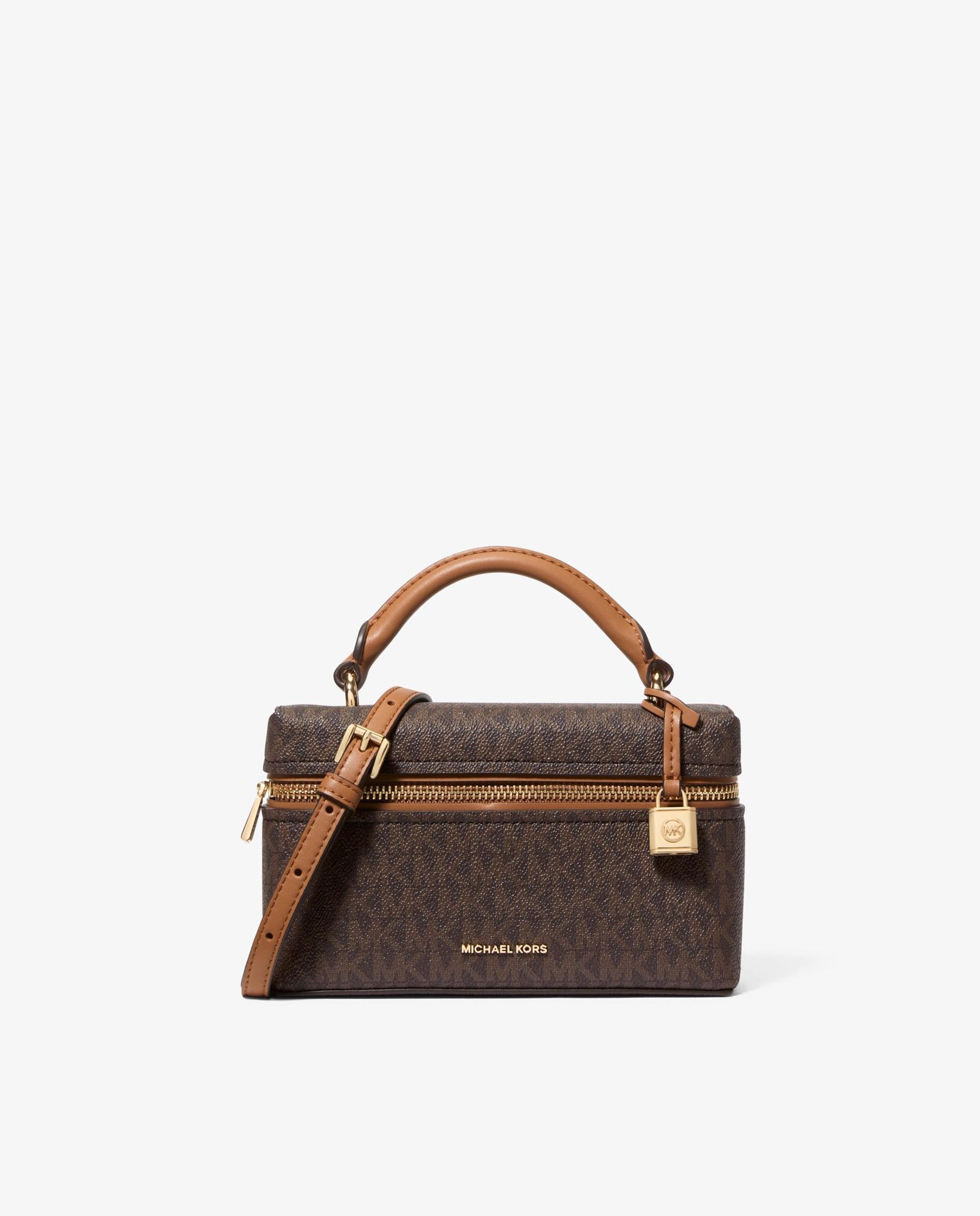 Bandolera de mujer jana ultrapequeña transformable con logotipo - Michael Michael Kors - Marrón oscuro Marrón oscuro-1