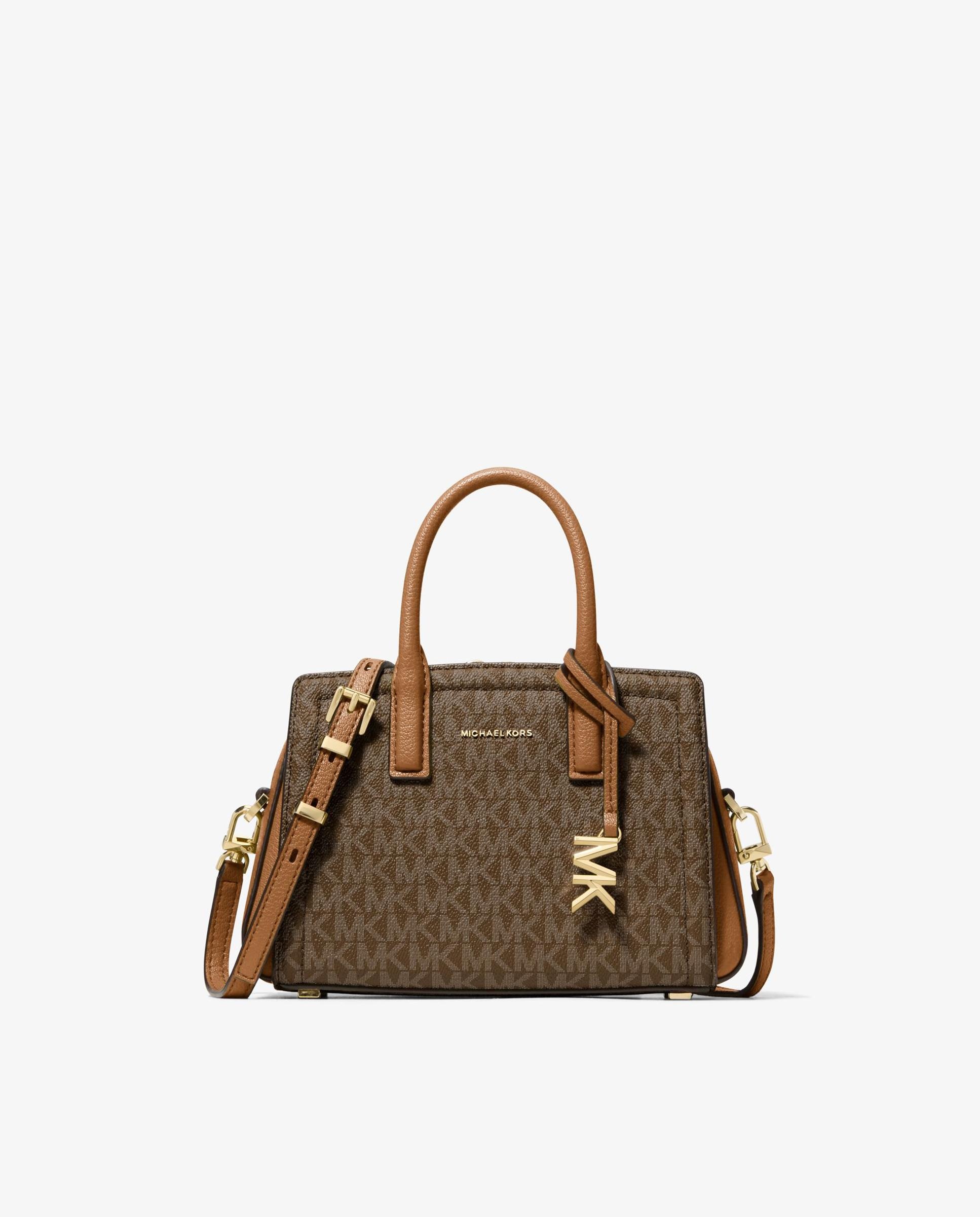 Bandolera de mujer laila extrapequeña con logotipo - Michael Michael Kors - Marrón oscuro Marrón oscuro-1