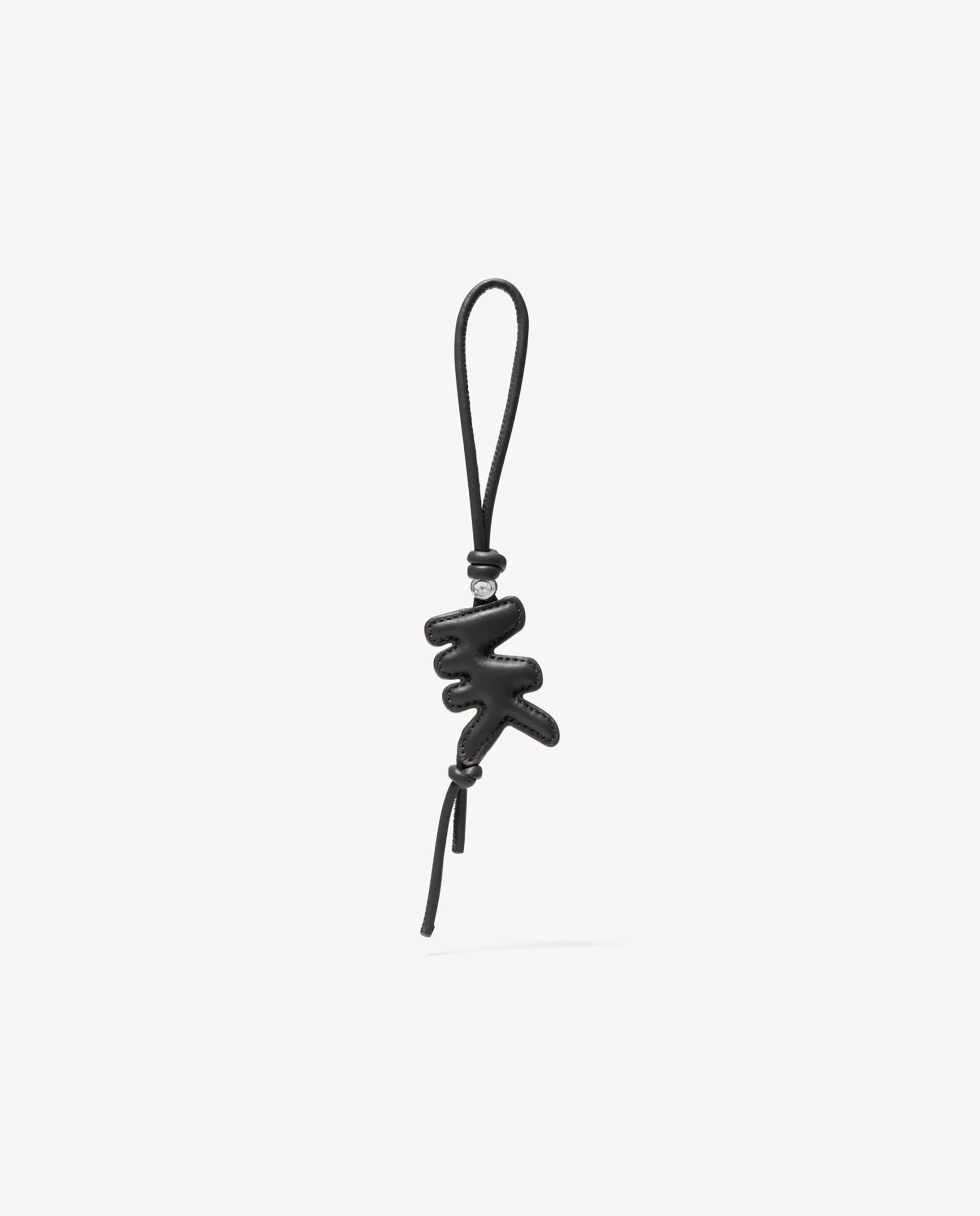 Llaveros de piel acolchada con logotipo - Michael Michael Kors - Negro Negro-1