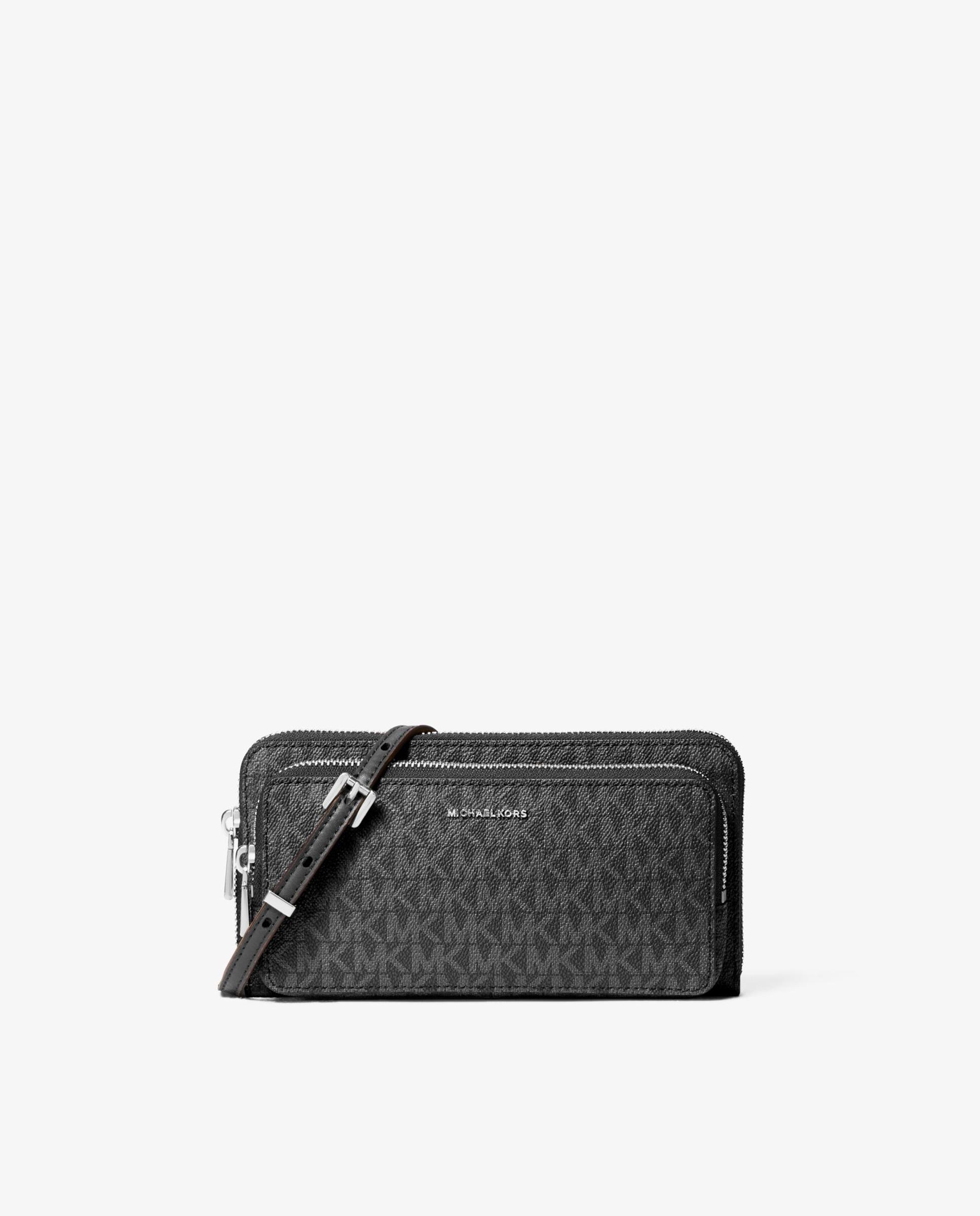 Bandolera de mujer continental jet set grande con logotipo - Michael Michael Kors - Negro Negro-1