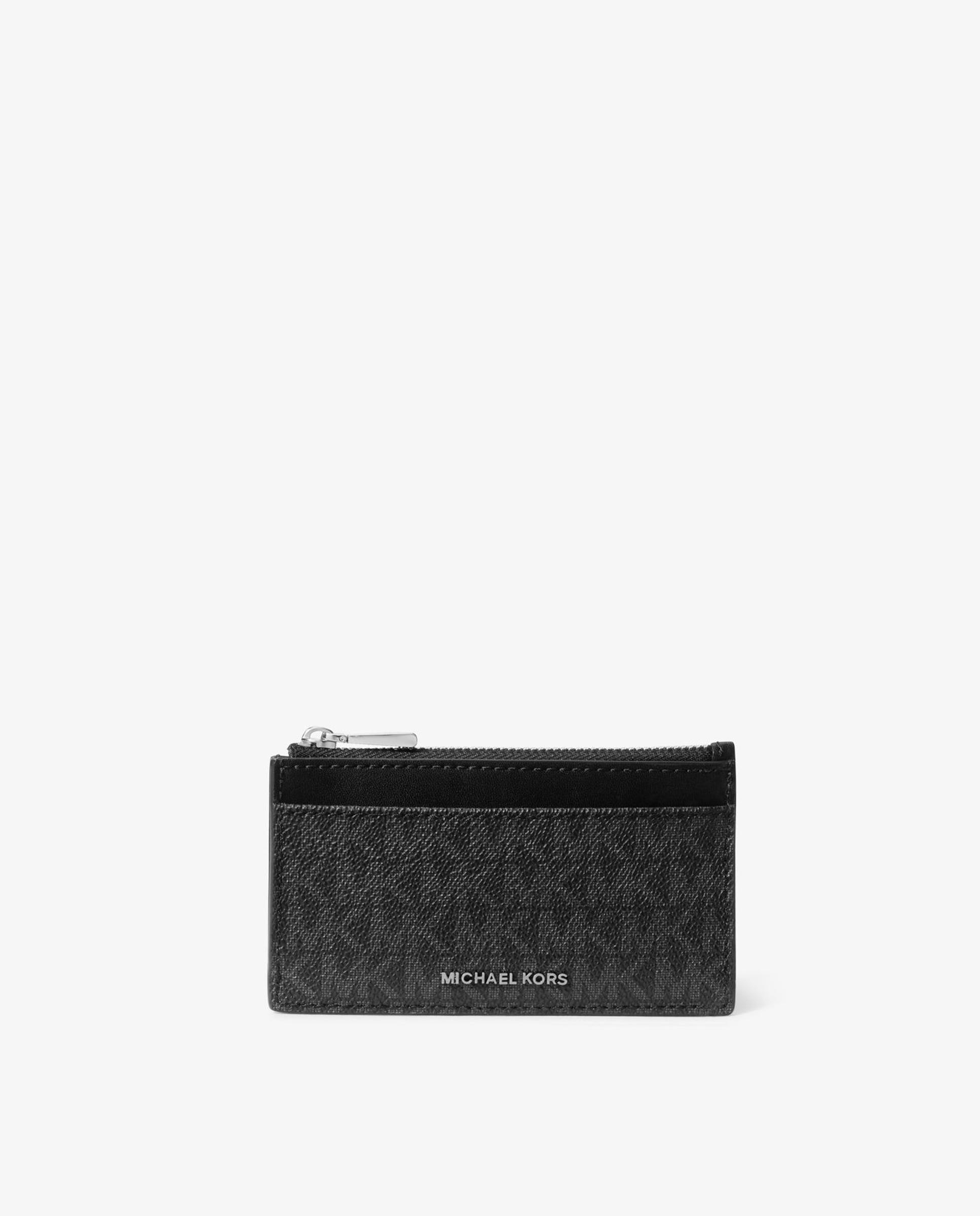Tarjetero de mujer jet set pequeño con logotipo - Michael Michael Kors - Negro Negro-1