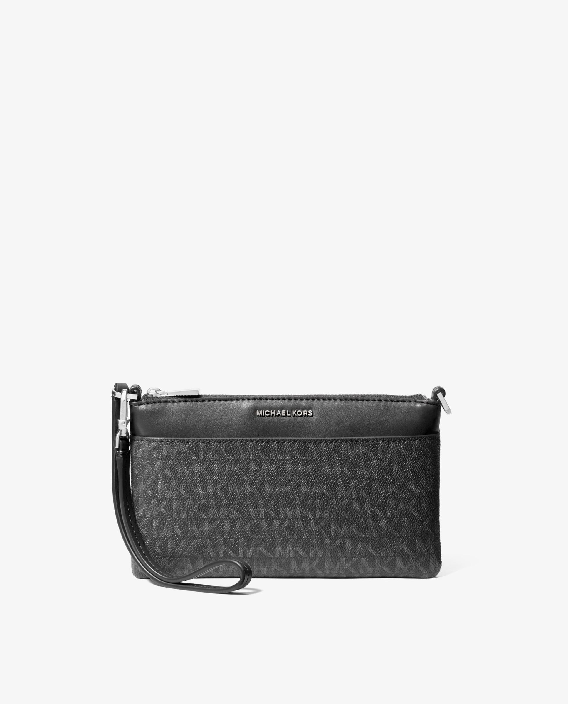 Bolso de mano de pulsera jet set mediano con logotipo - Michael Michael Kors - Negro Negro-1