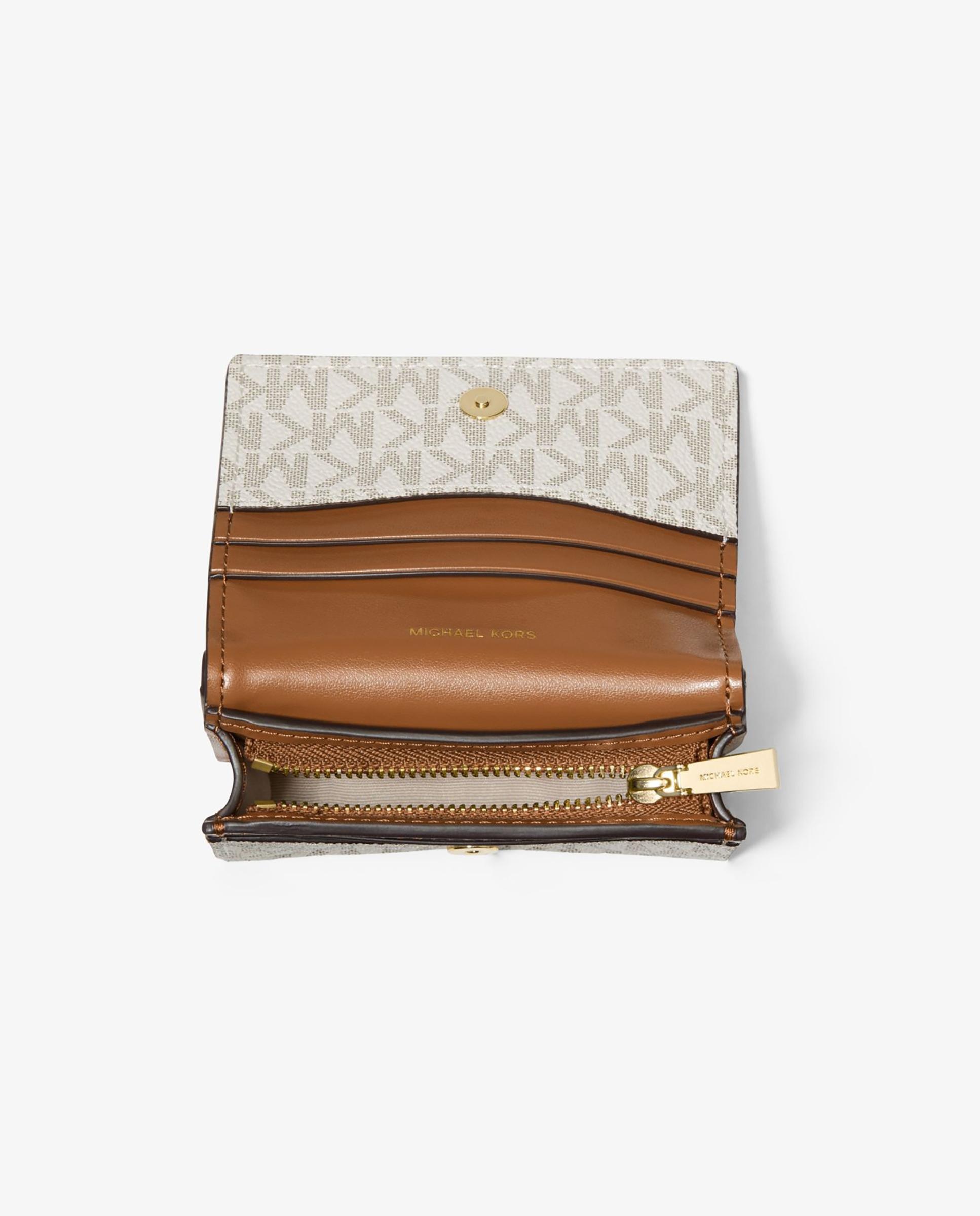 Cartera de mujer hamilton moderne pequeña con logotipo - Michael Michael Kors - Crema Crema-2