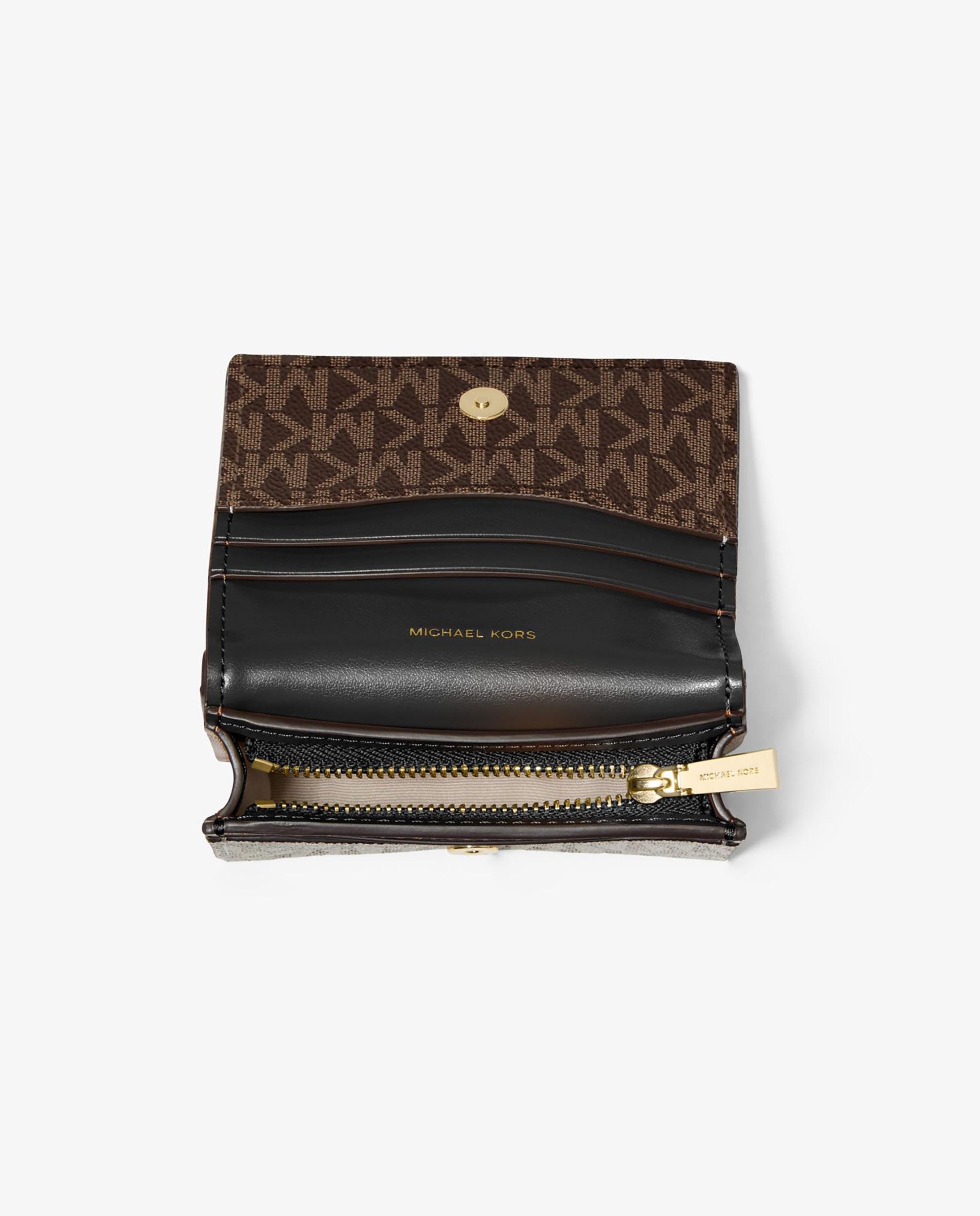 Cartera de mujer hamilton moderne pequeña con logotipo - Michael Michael Kors - Marrón oscuro Marrón oscuro-2