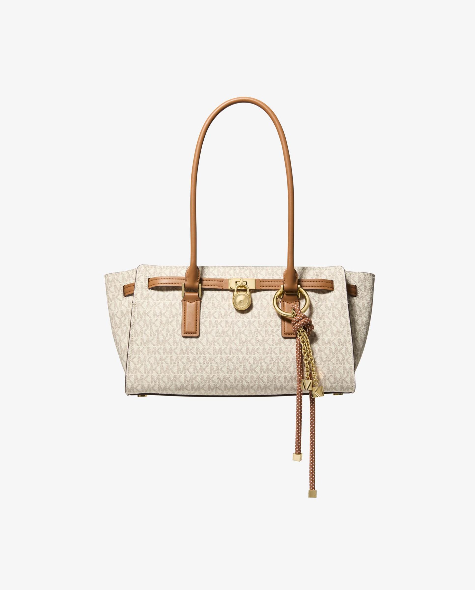 Bolso de hombro hamilton moderne pequeño transformable con logotipo - Michael Michael Kors - Marfil Marfil-1