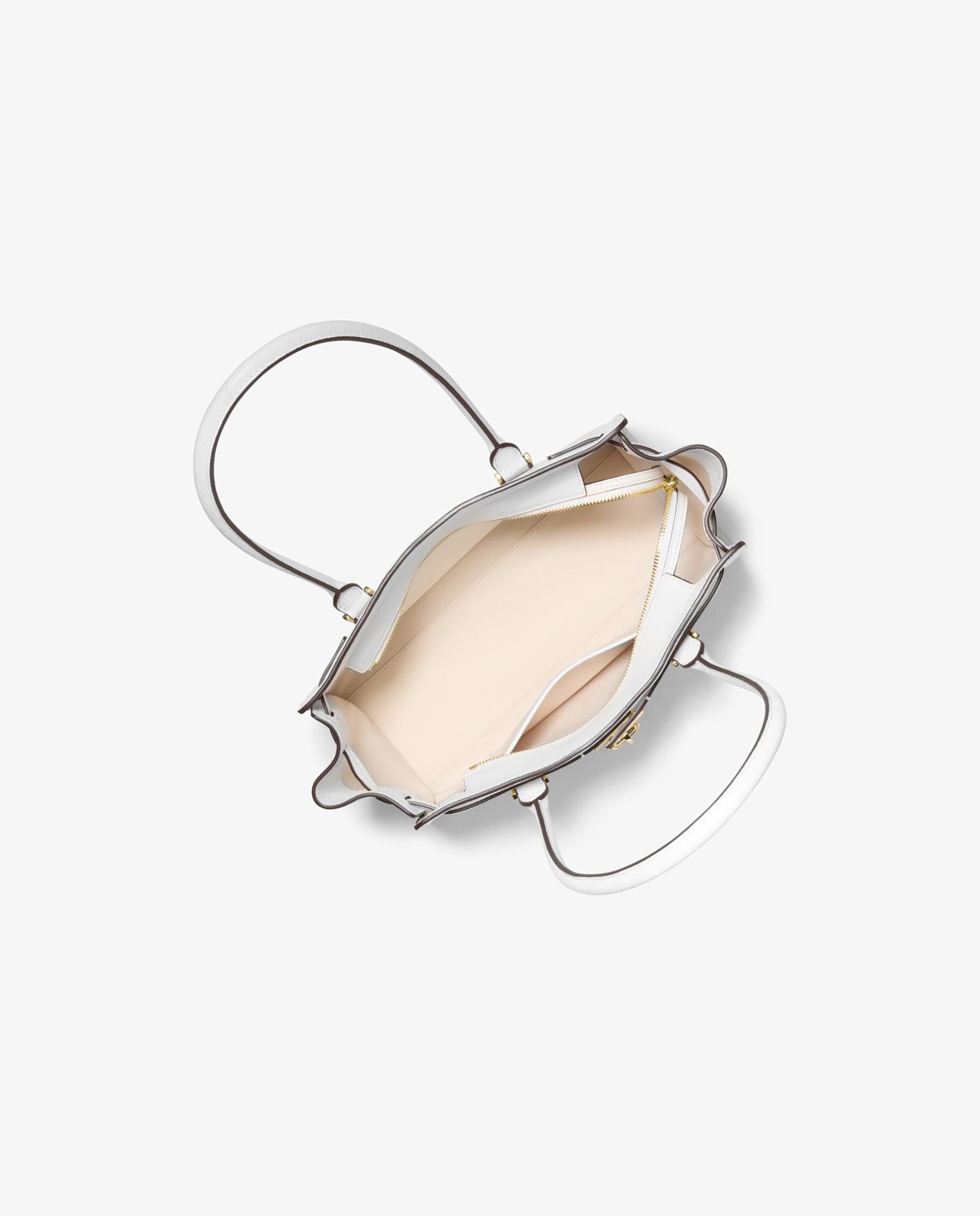 Bolso de hombro Hamilton Moderne pequeño de piel - Michael Michael Kors - Blanco Blanco-3