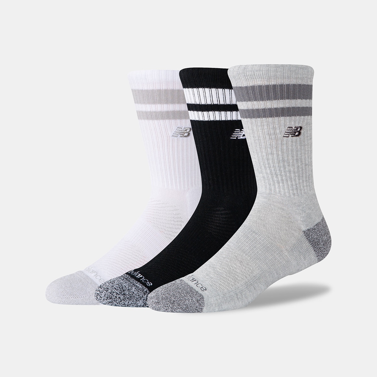 Imagen 0 de Calcetines altos casual unisex Active Premium Stripe - 3 Pack New Balance Multicolor