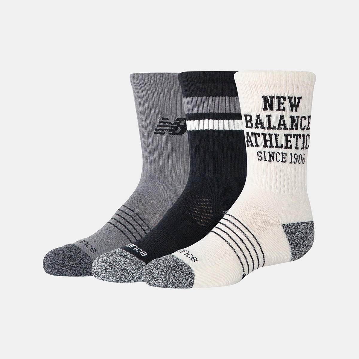 Imagen 0 de Calcetines altos casual de niños Youth Life - 3 Pack New Balance Multicolor
