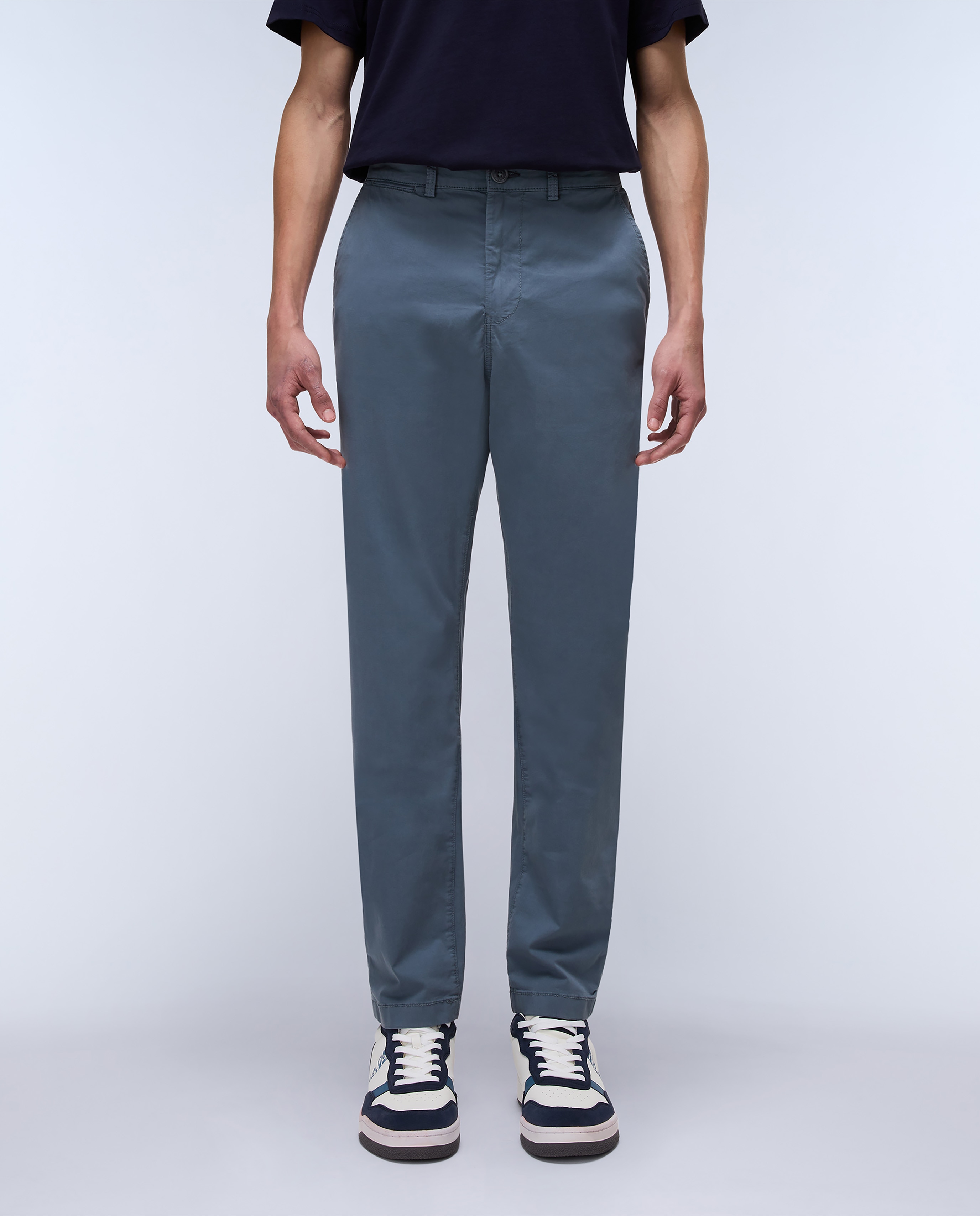 Chino de hombre Puyo de corte regular - Napapijri - Azul grisáceo Azul grisáceo-1