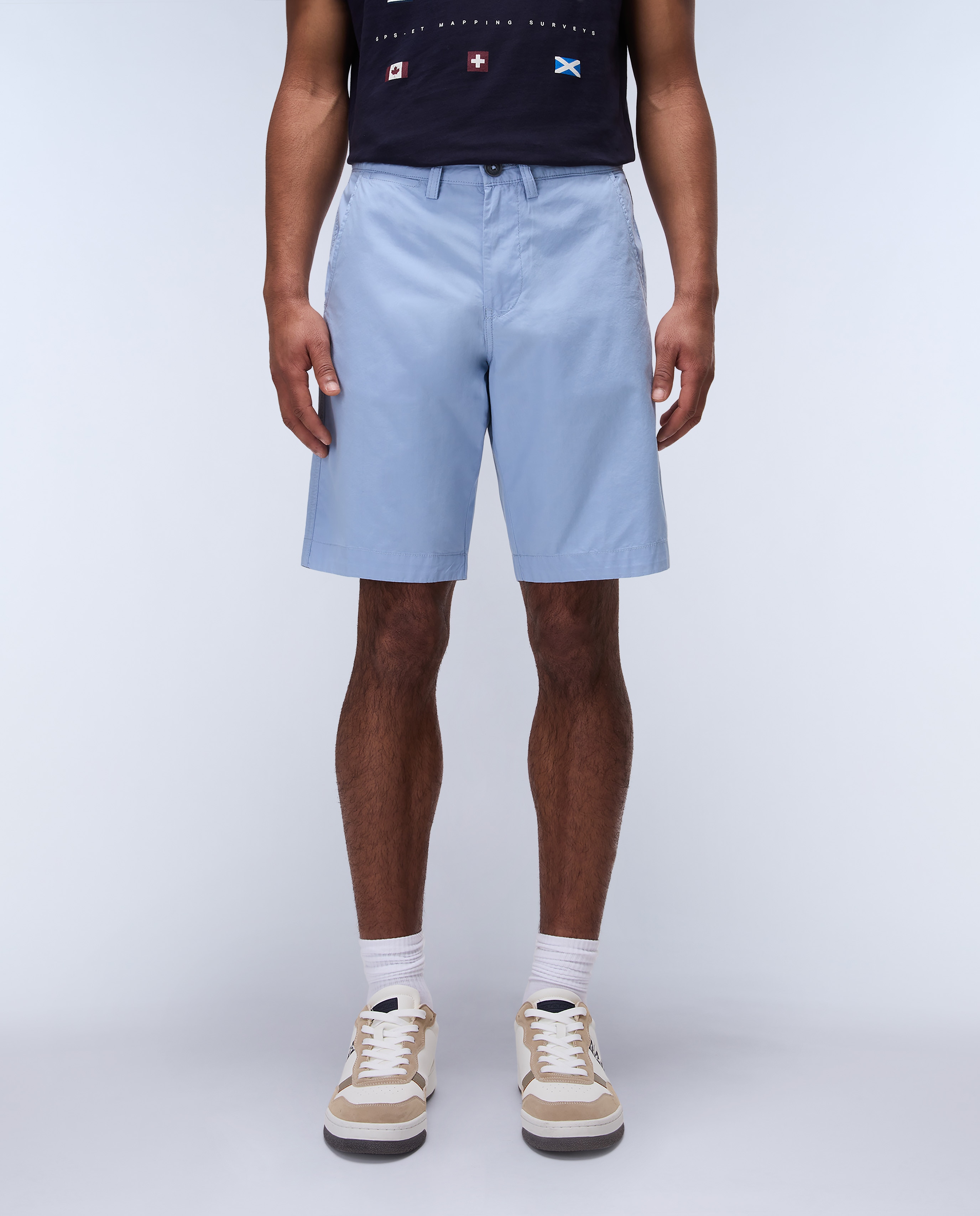 Bermuda de hombre Nakuru lisa - Napapijri - Azul celeste Azul celeste-1