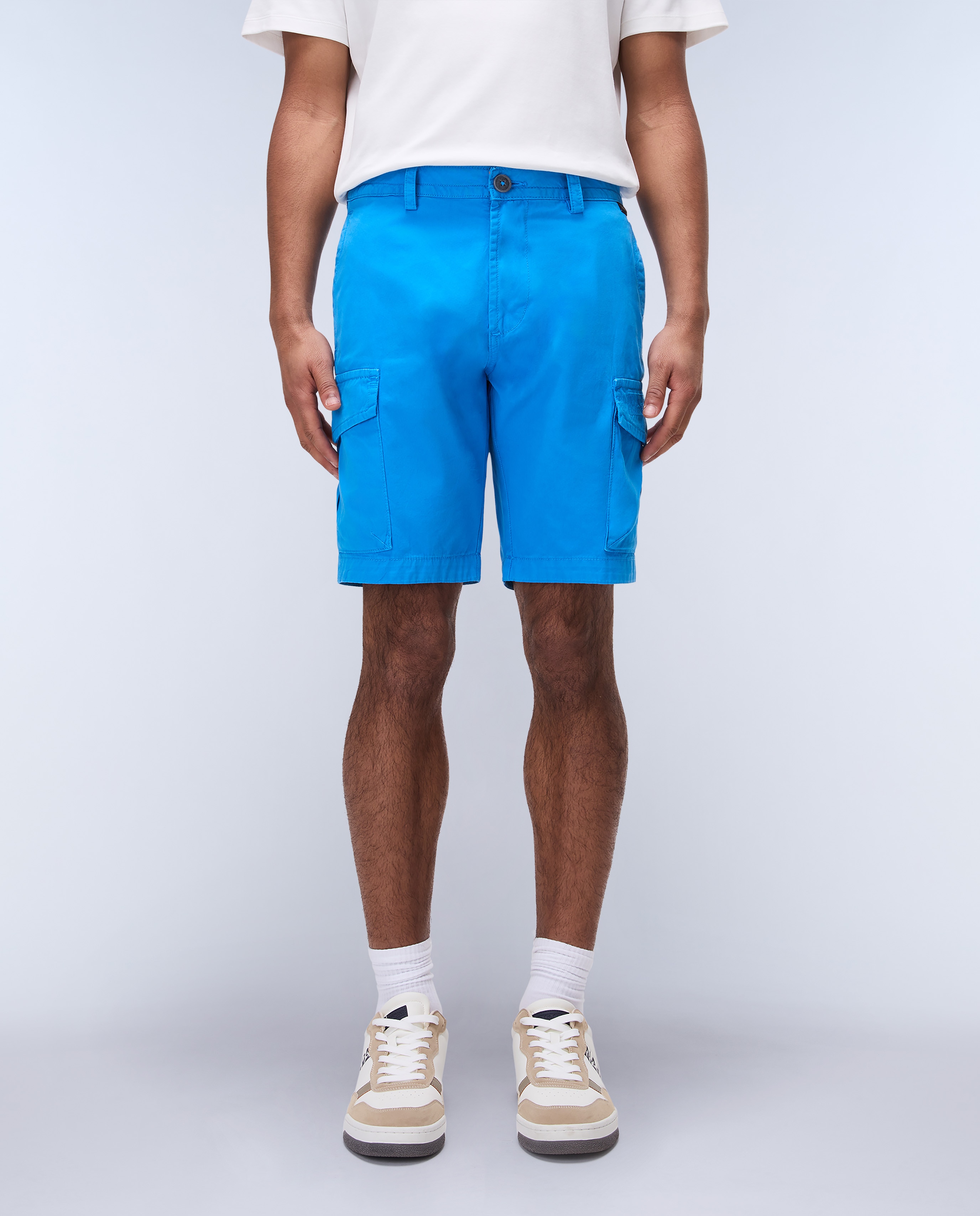 Imagen 1 de Bermuda de hombre tipo cargo deline lisa - Azul Cobalto Azul Cobalto