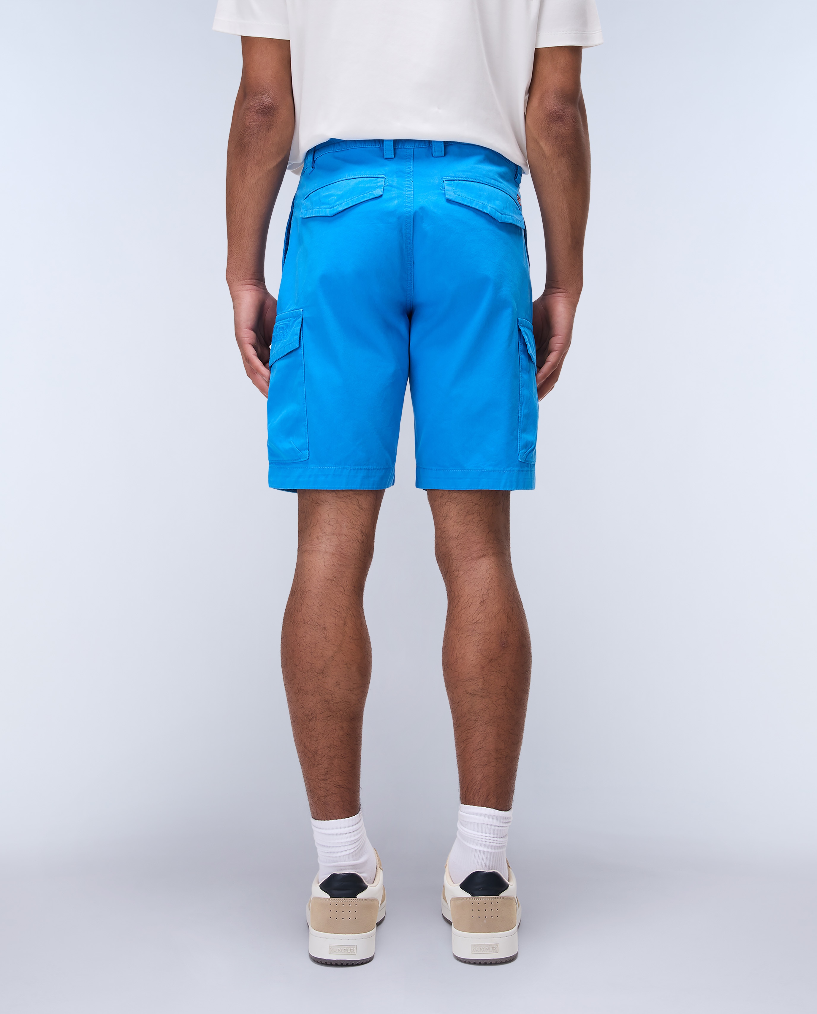 Imagen 2 de Bermuda de hombre tipo cargo deline lisa - Azul Cobalto Azul Cobalto